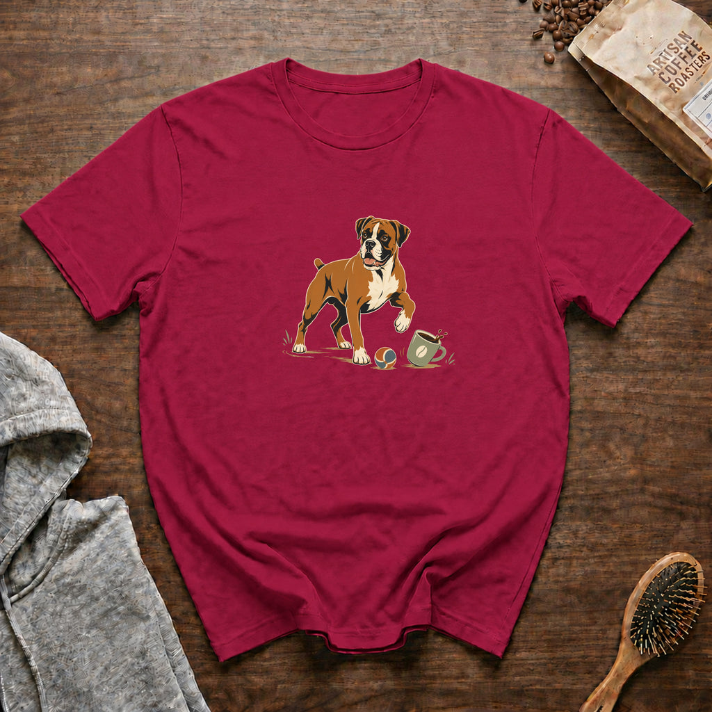 Boxer Bounce Back Brew T-Shirt — Crimson