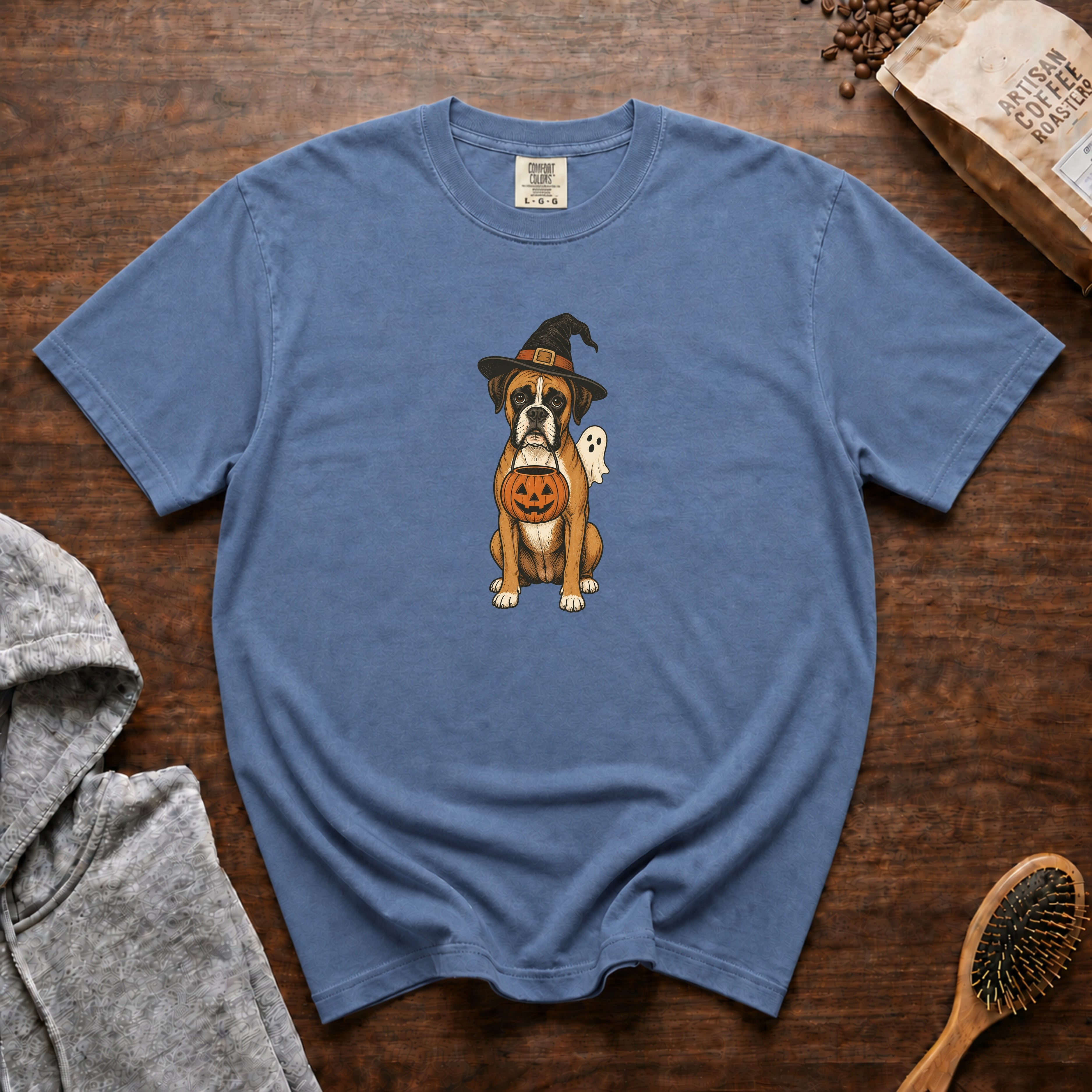 Boxer Halloween T-Shirt — Blue Jean