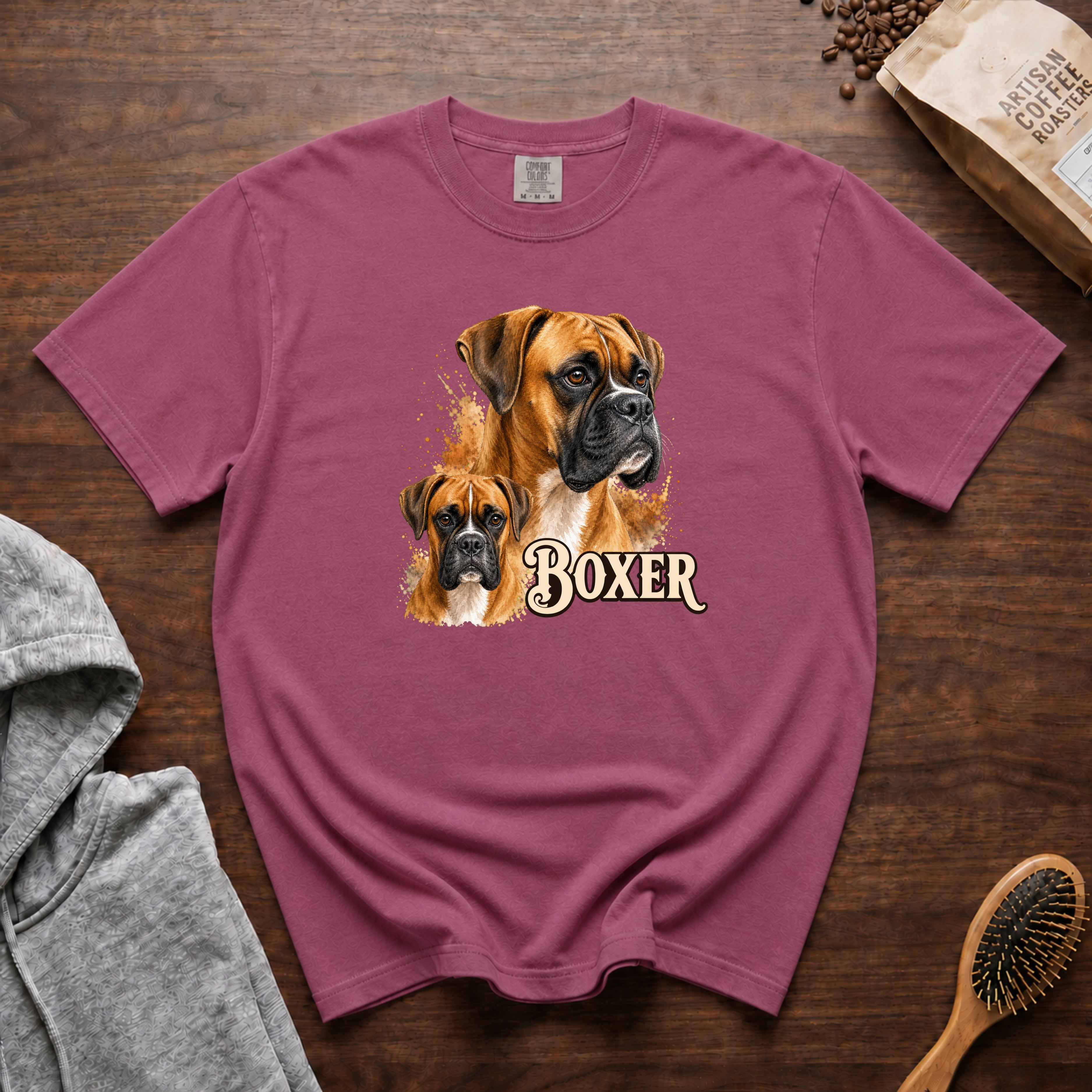 Boxer T-Shirt — Berry