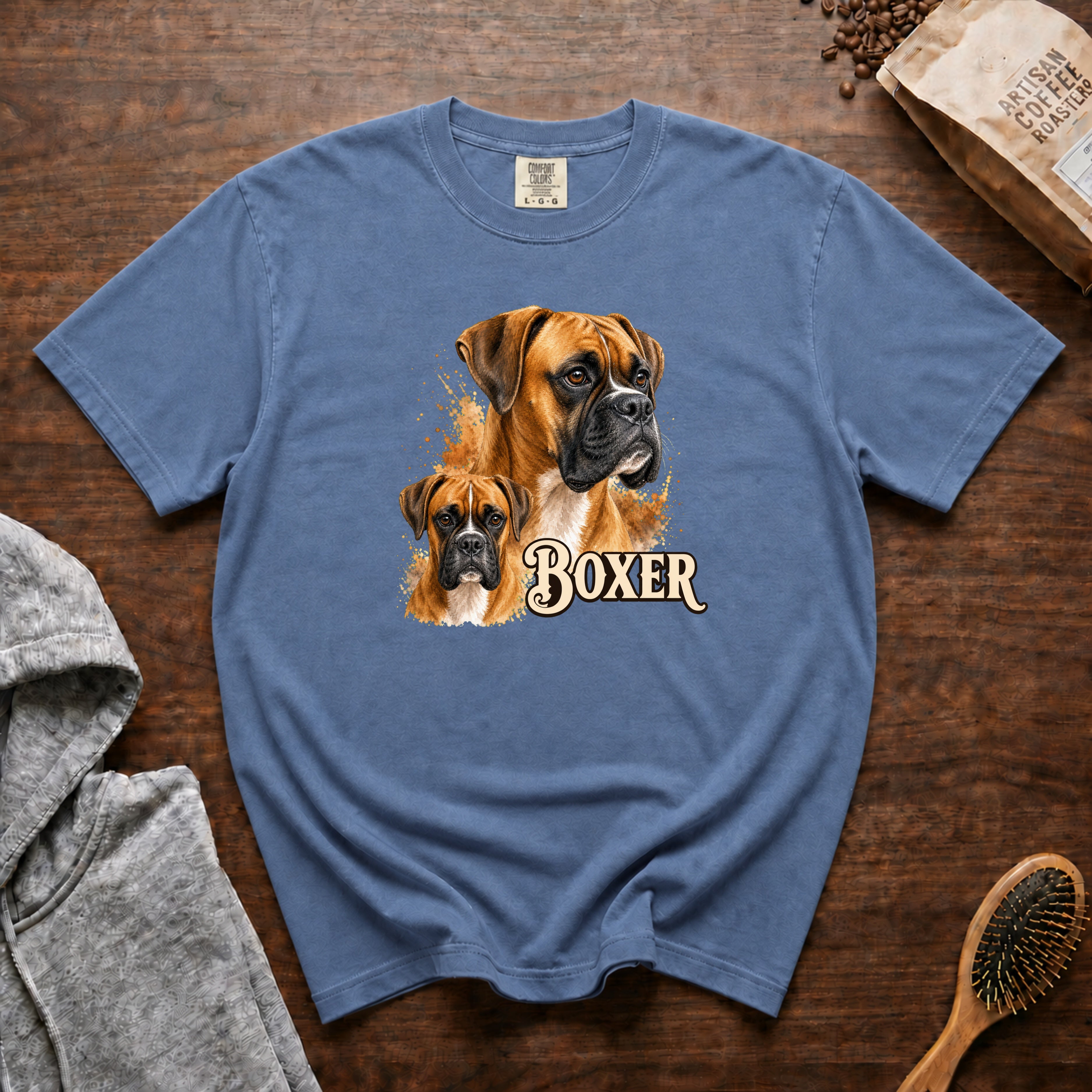 Boxer T-Shirt — Blue Jean