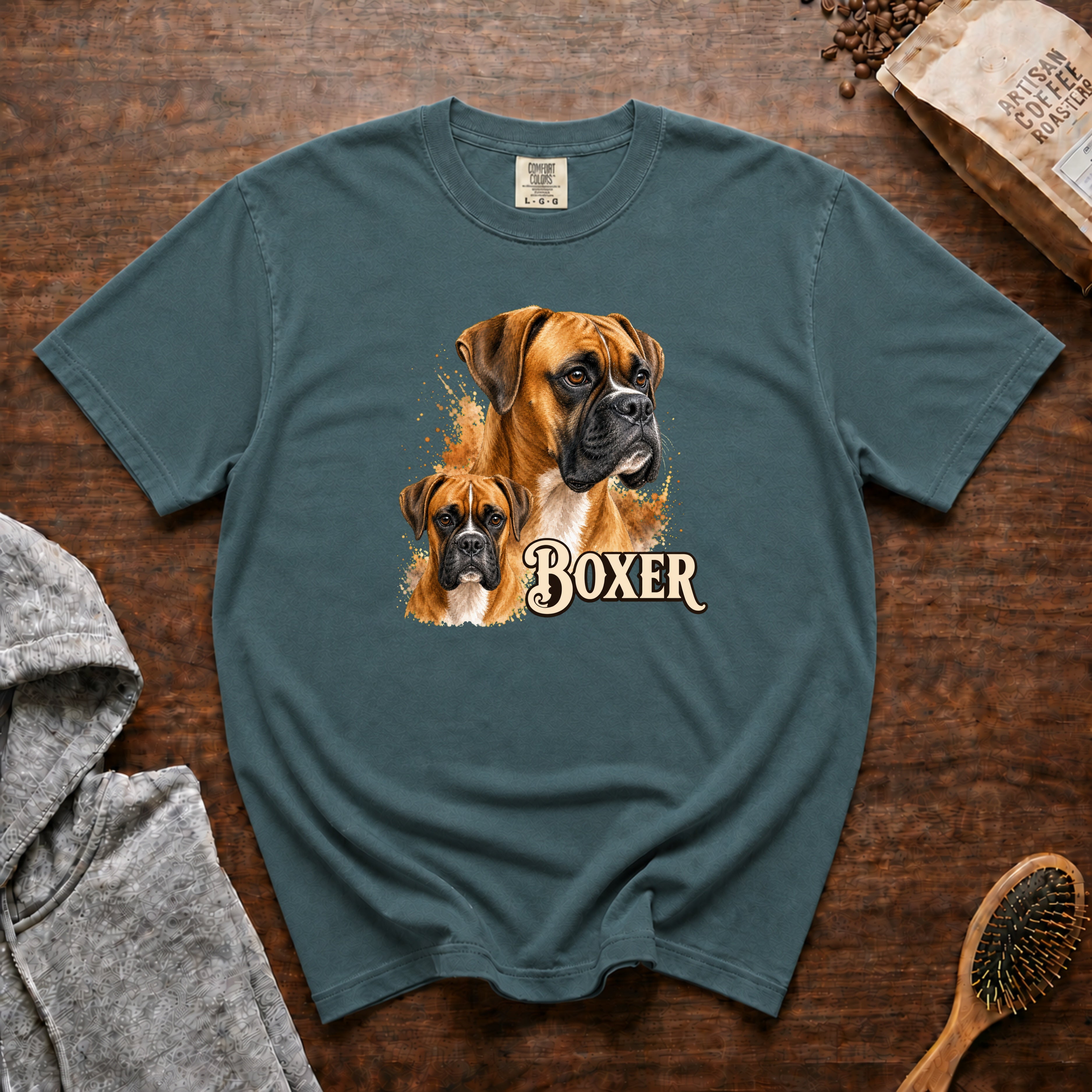 Boxer T-Shirt — Blue Spruce