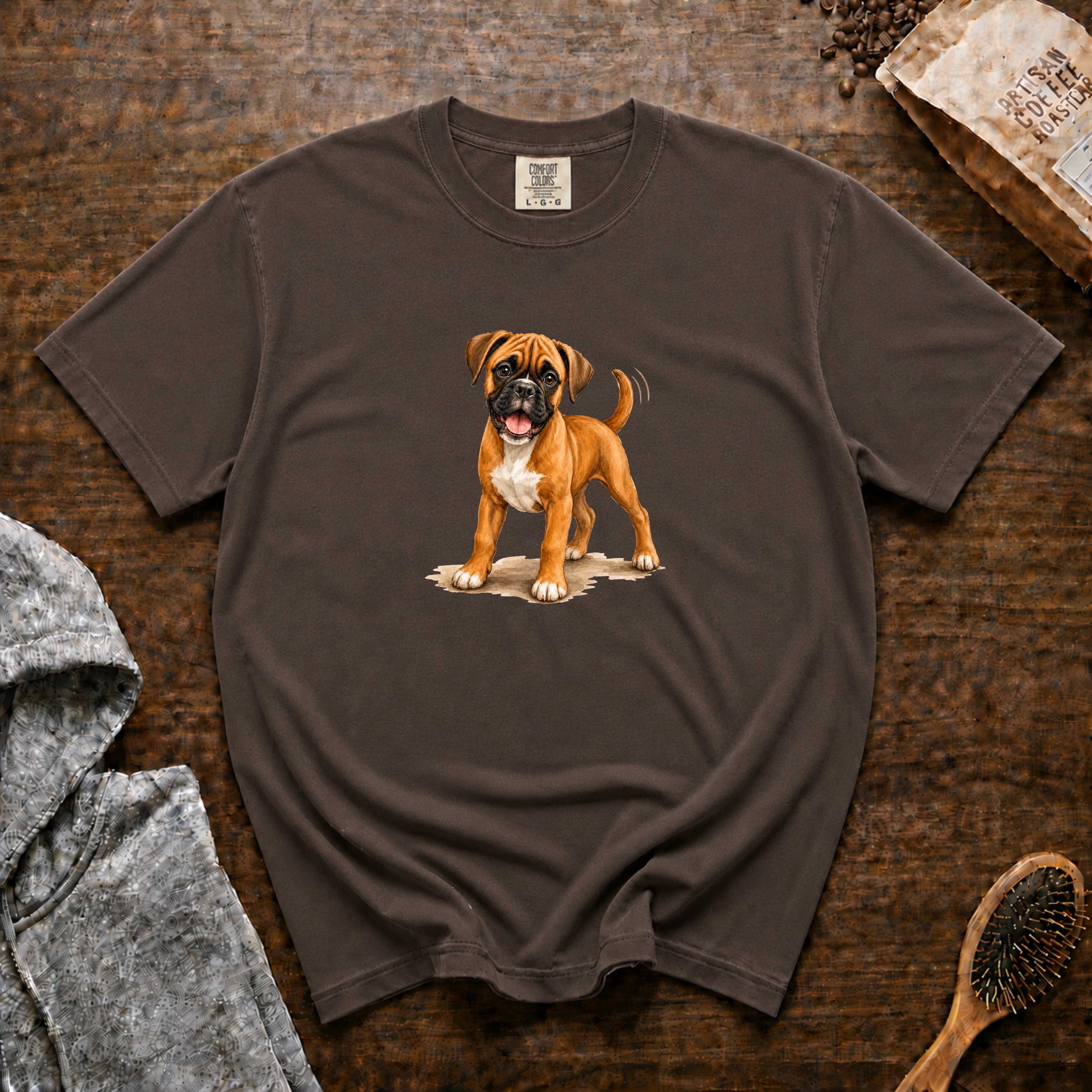 Boxer Wiggle T-Shirt — Espresso