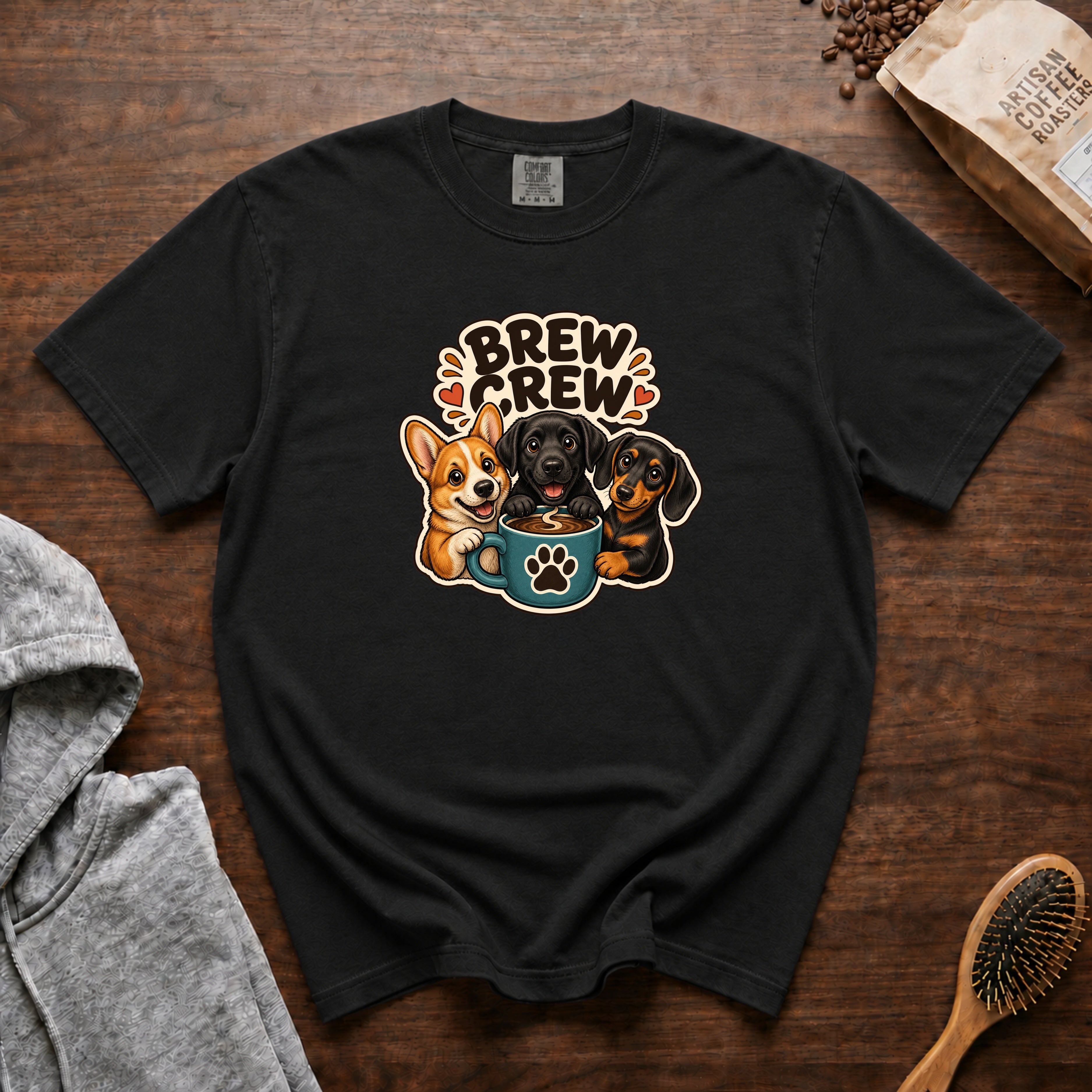 Brew Crew T-Shirt — Black