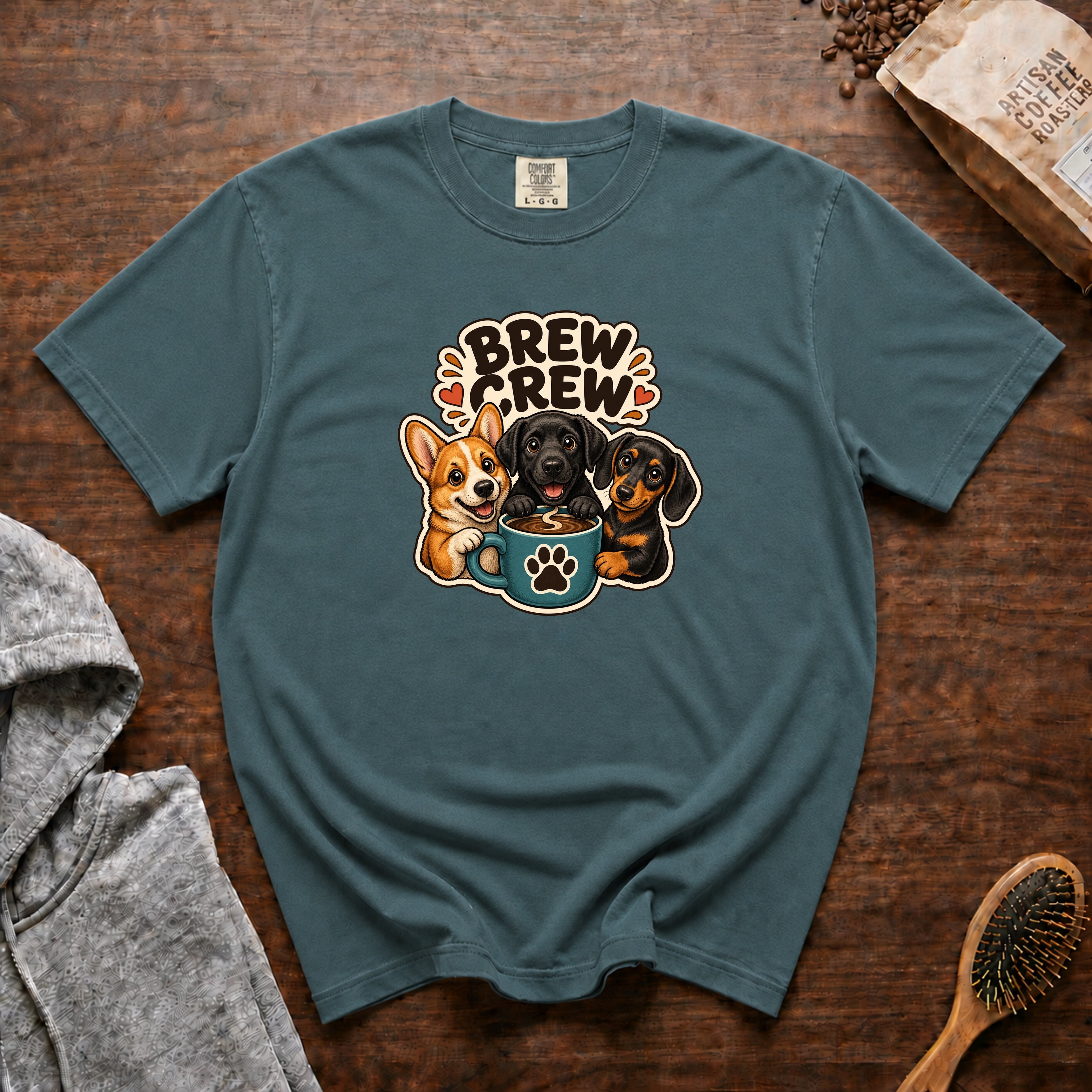 Brew Crew T-Shirt — Blue Spruce