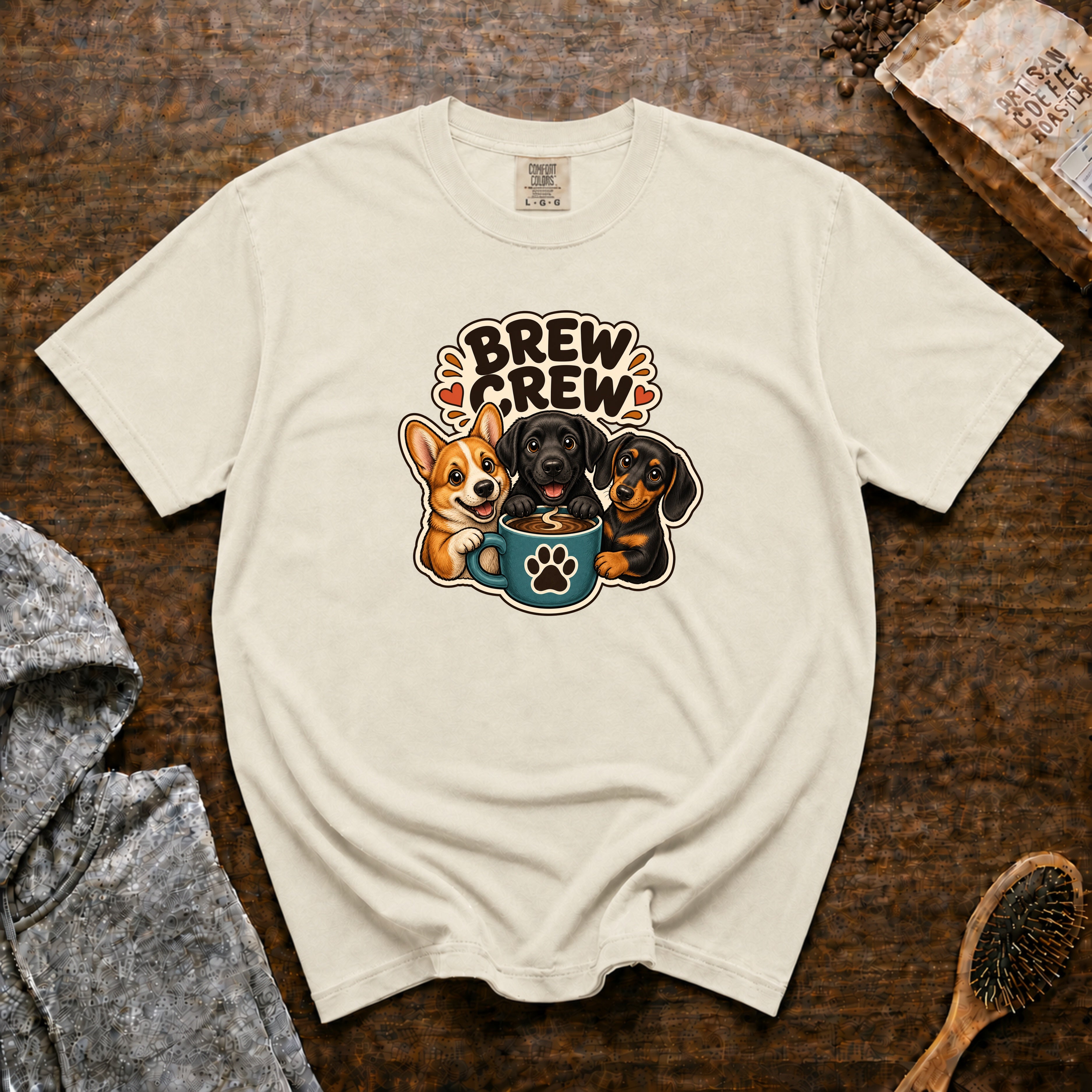 Brew Crew T-Shirt — Ivory