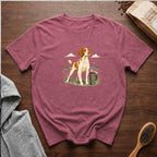 Brittany Field Mug Morning T-Shirt — Berry