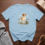 Brittany Field Mug Morning T-Shirt — Chambray