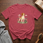 Brittany Field Mug Morning T-Shirt — Crimson