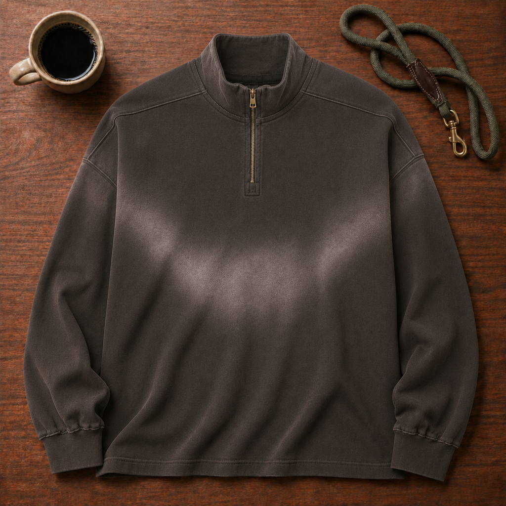 Sunwashed Lodge Quarter-Zip Sweatshirt