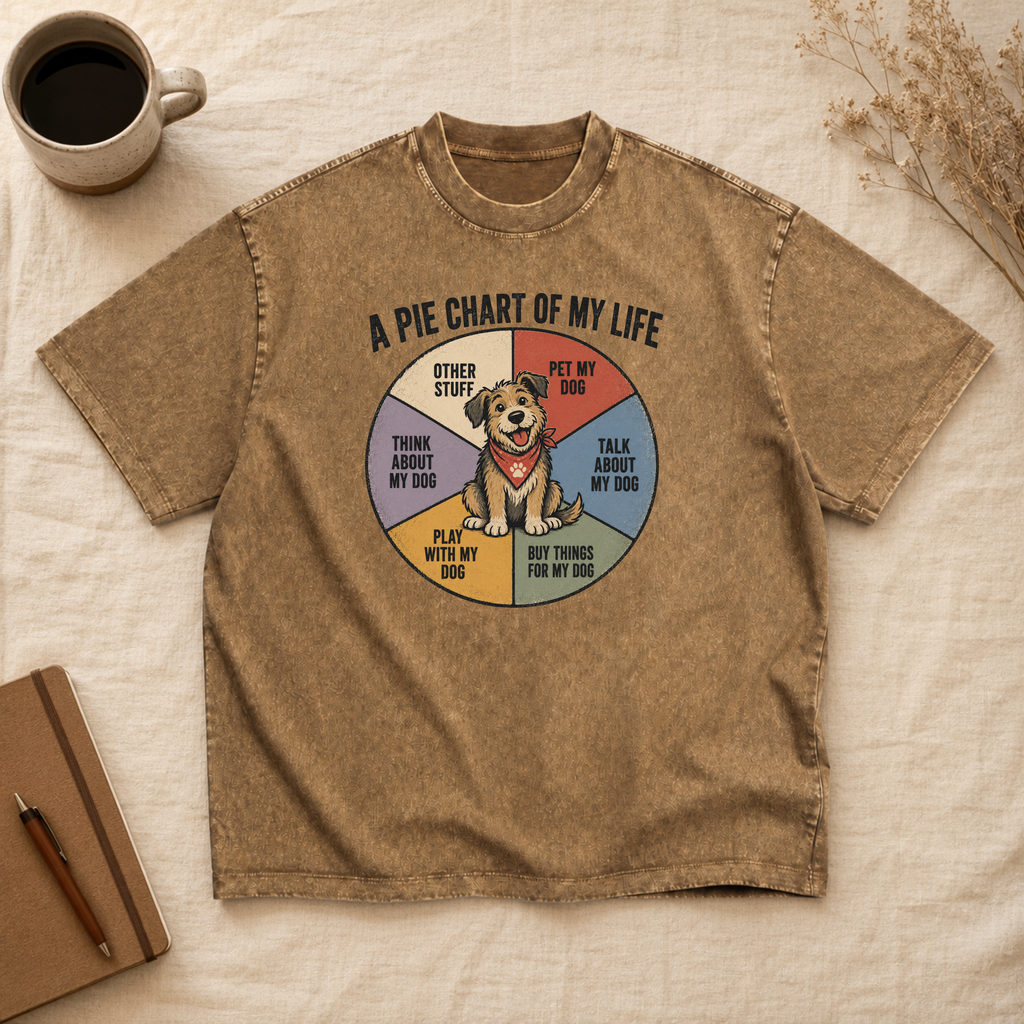 Custom Photo Upload Oversized Tee Vintage Snow Wash