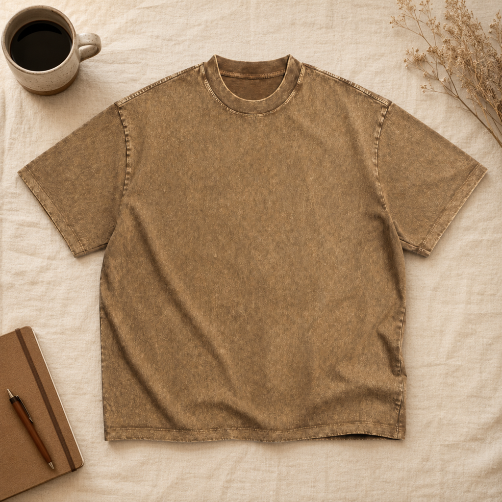 Unisex Oversized Snow Wash T-shirt 285GSM