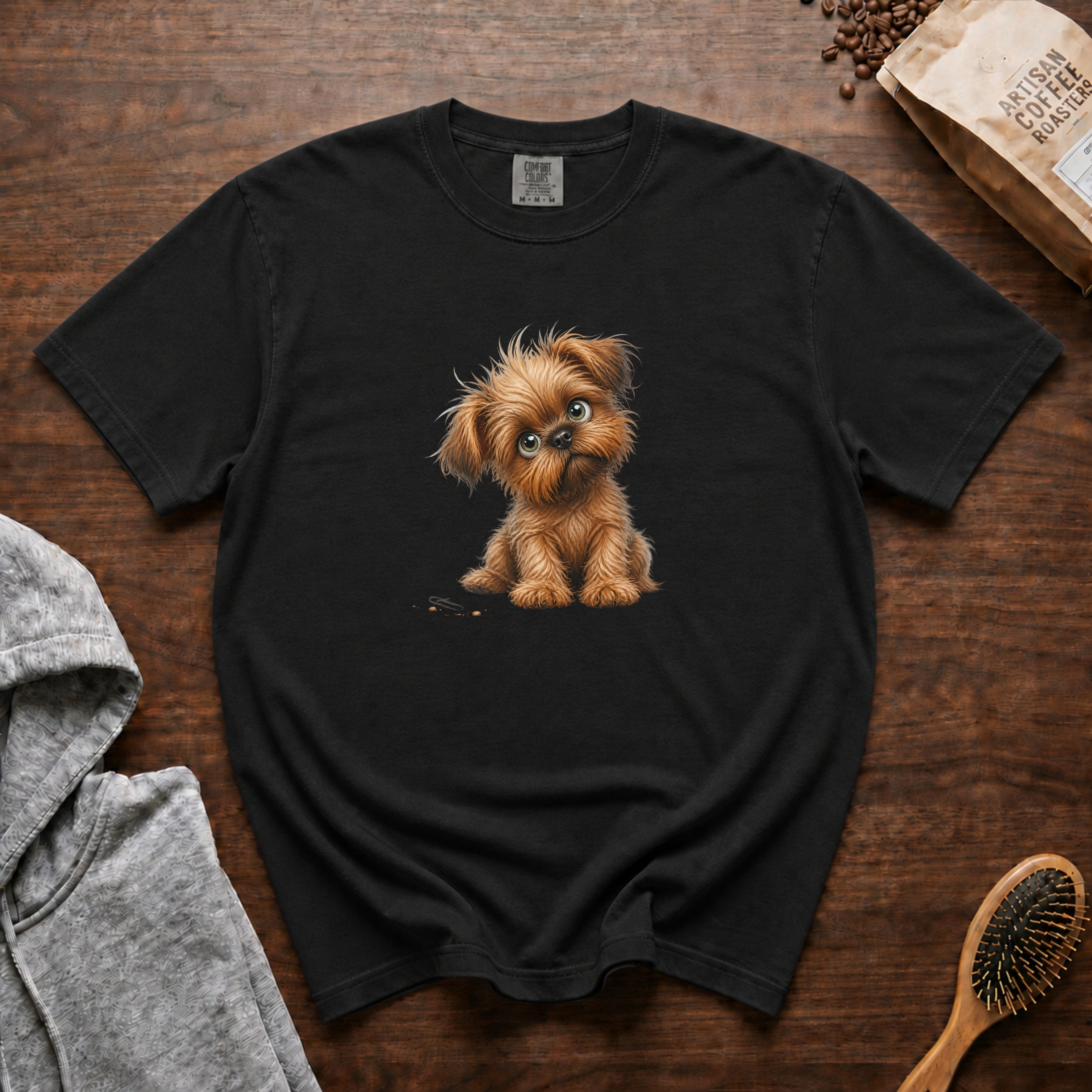 Brussels Griffon Mischief T-Shirt — Black
