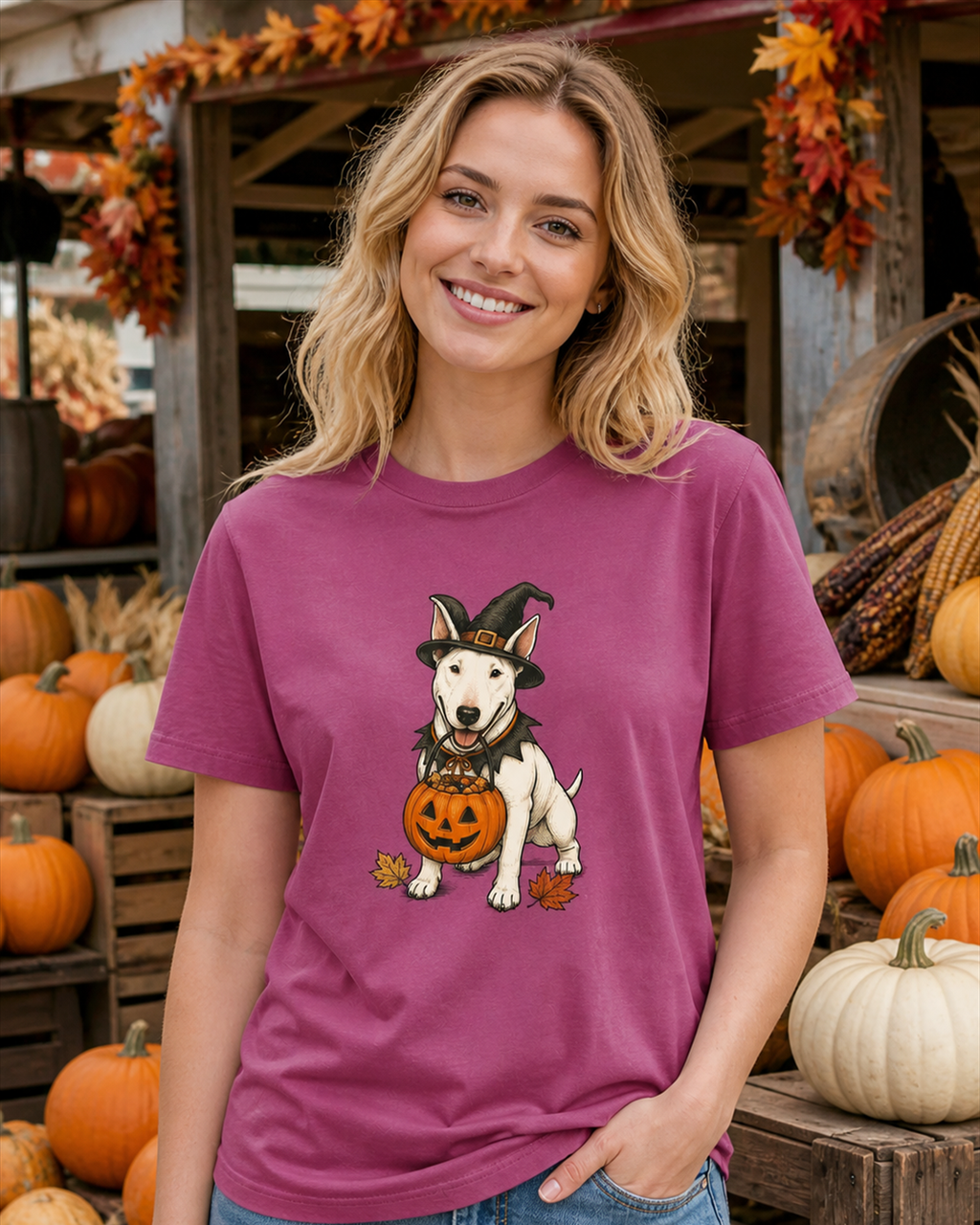 Bull Terrier Halloween T-Shirt