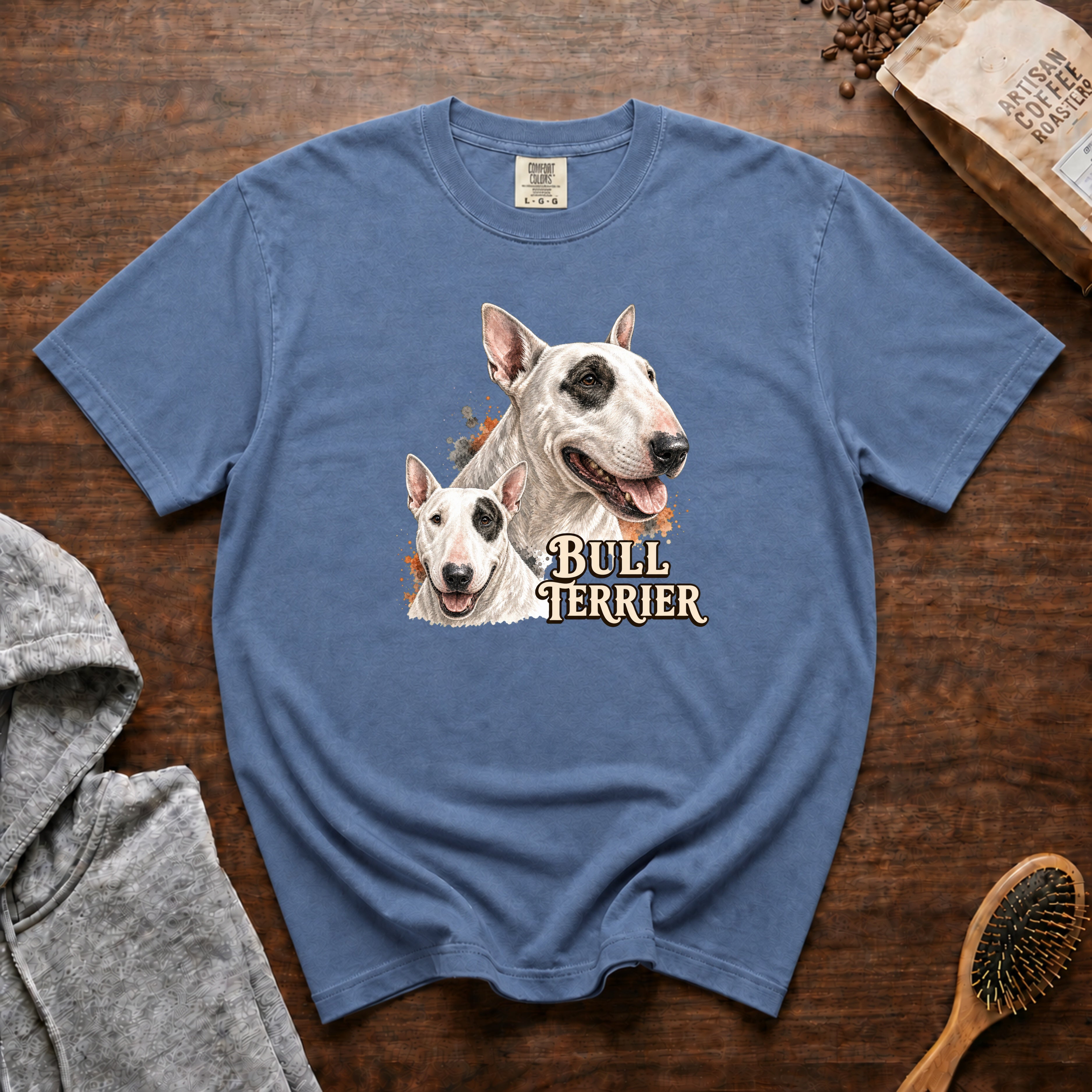 Bull Terrier T-Shirt — Blue Jean