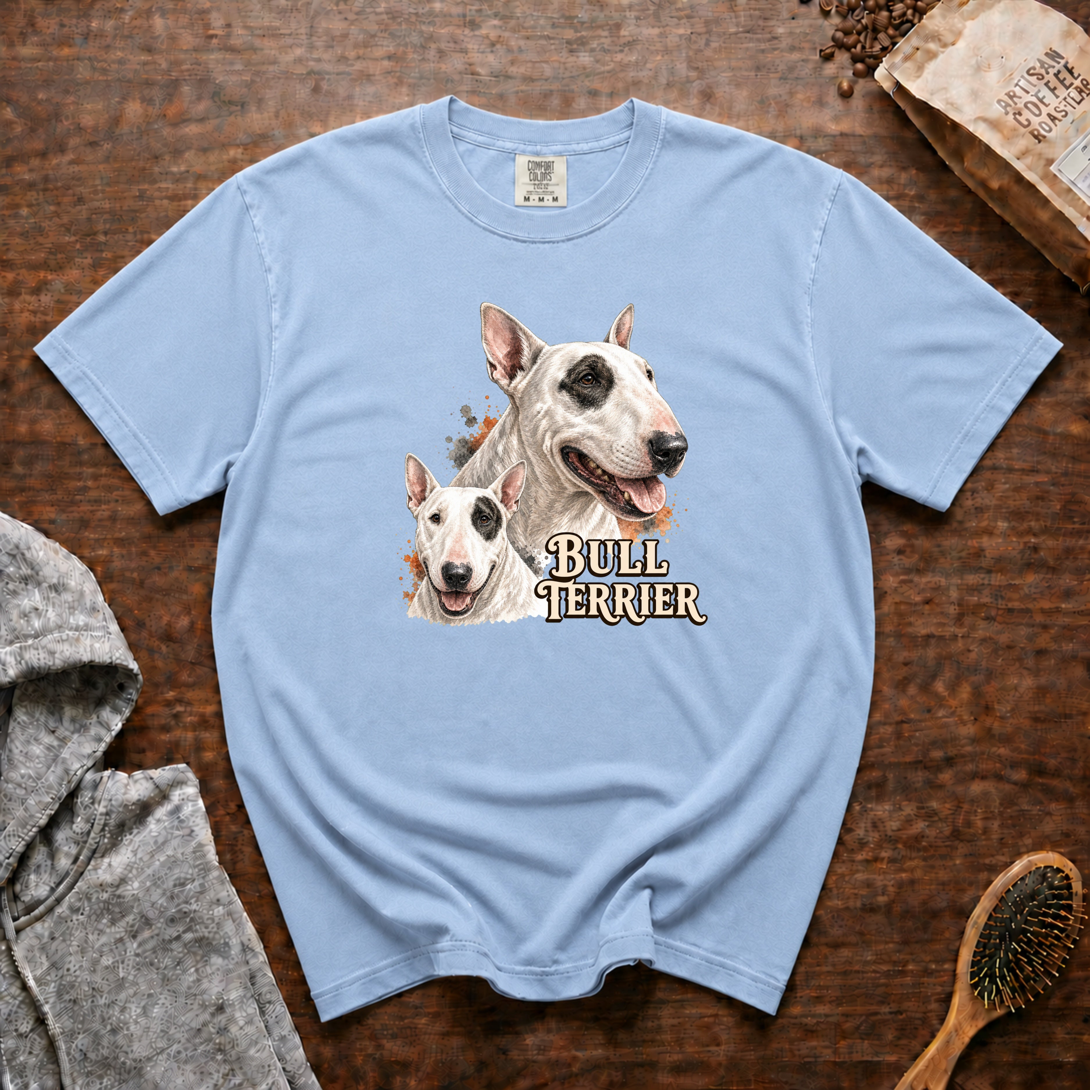 Bull Terrier T-Shirt — Chambray