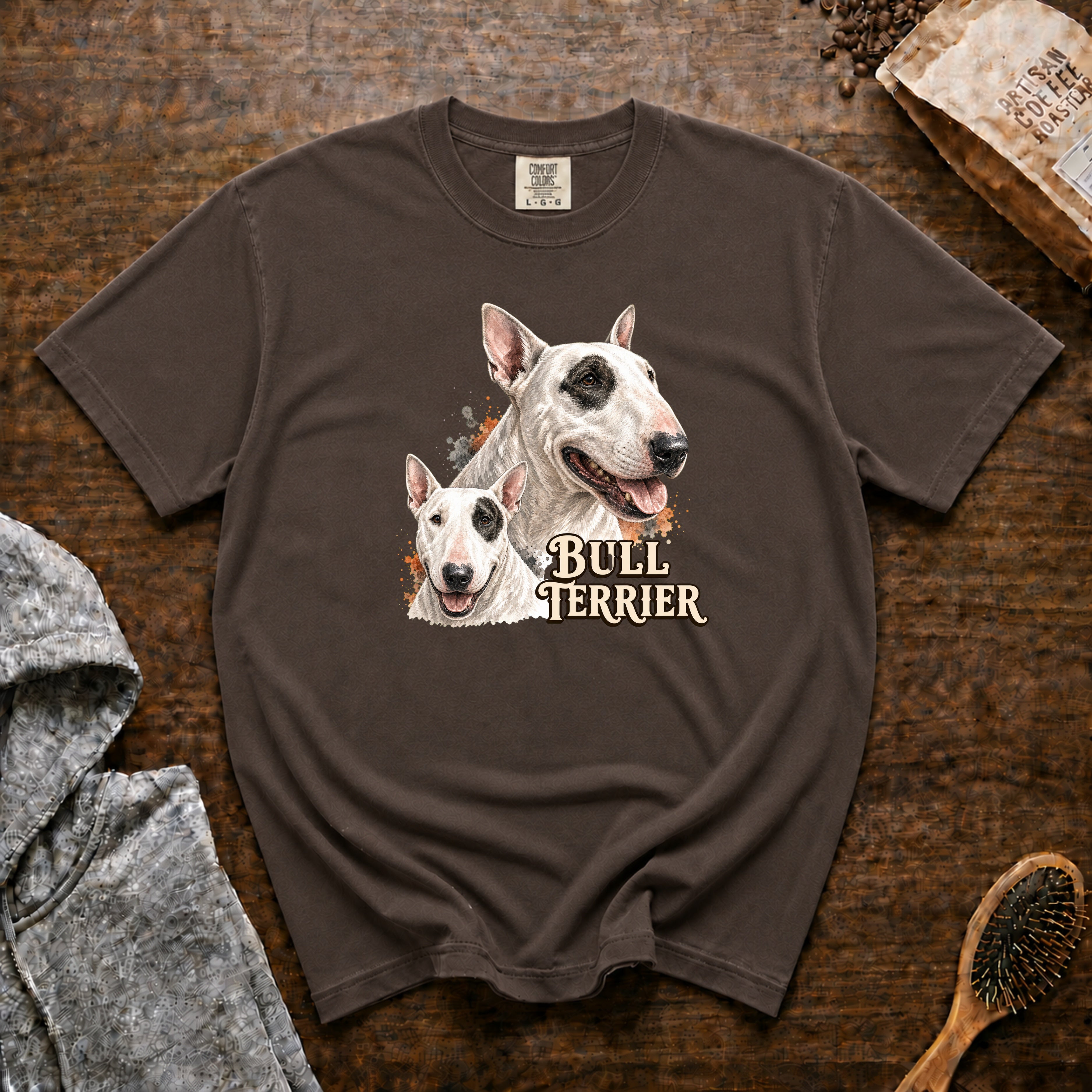 Bull Terrier T-Shirt — Espresso