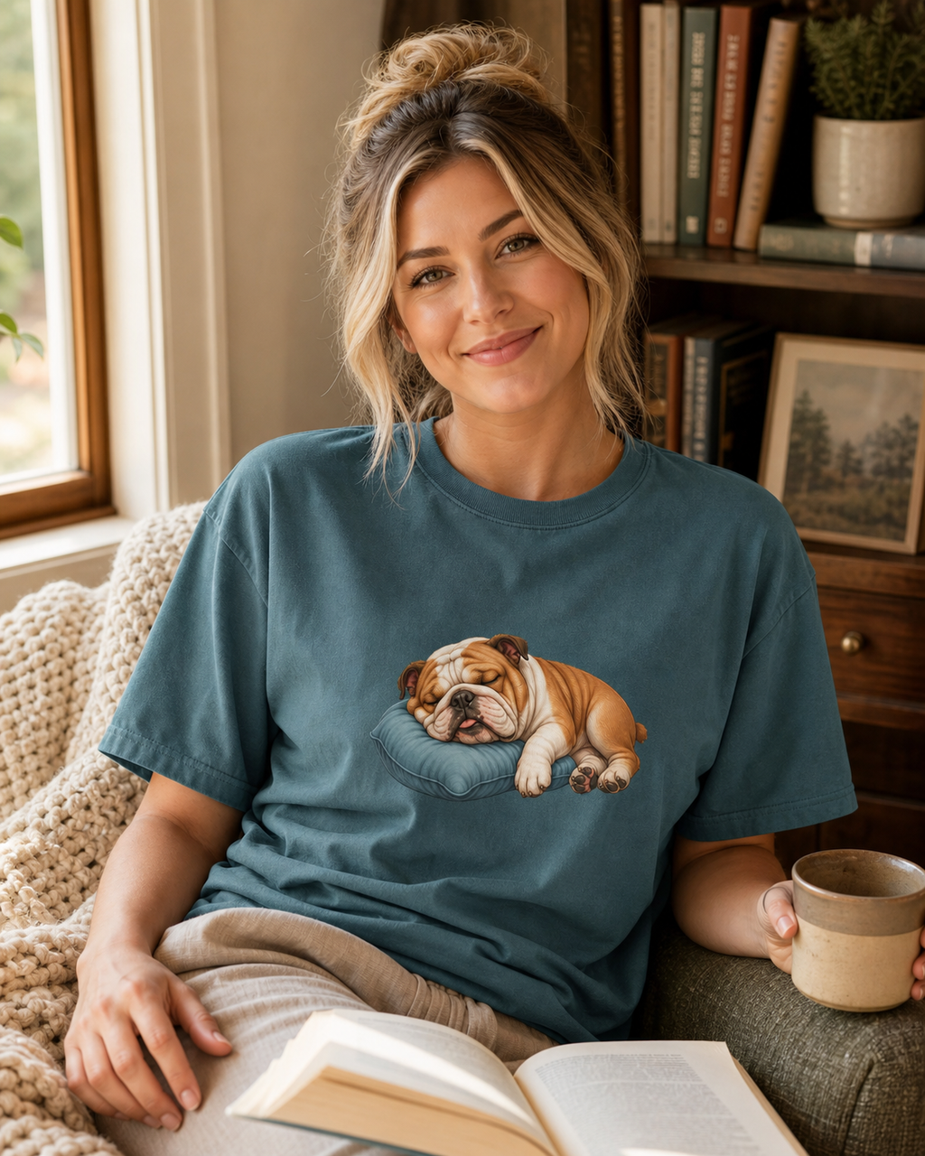 Bulldog Nap Time T-Shirt | Funny Bulldog Dog Lover Tee