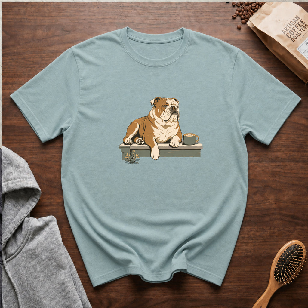 Bulldog Slow Sip House Roast T-Shirt | Bulldog Coffee Tee