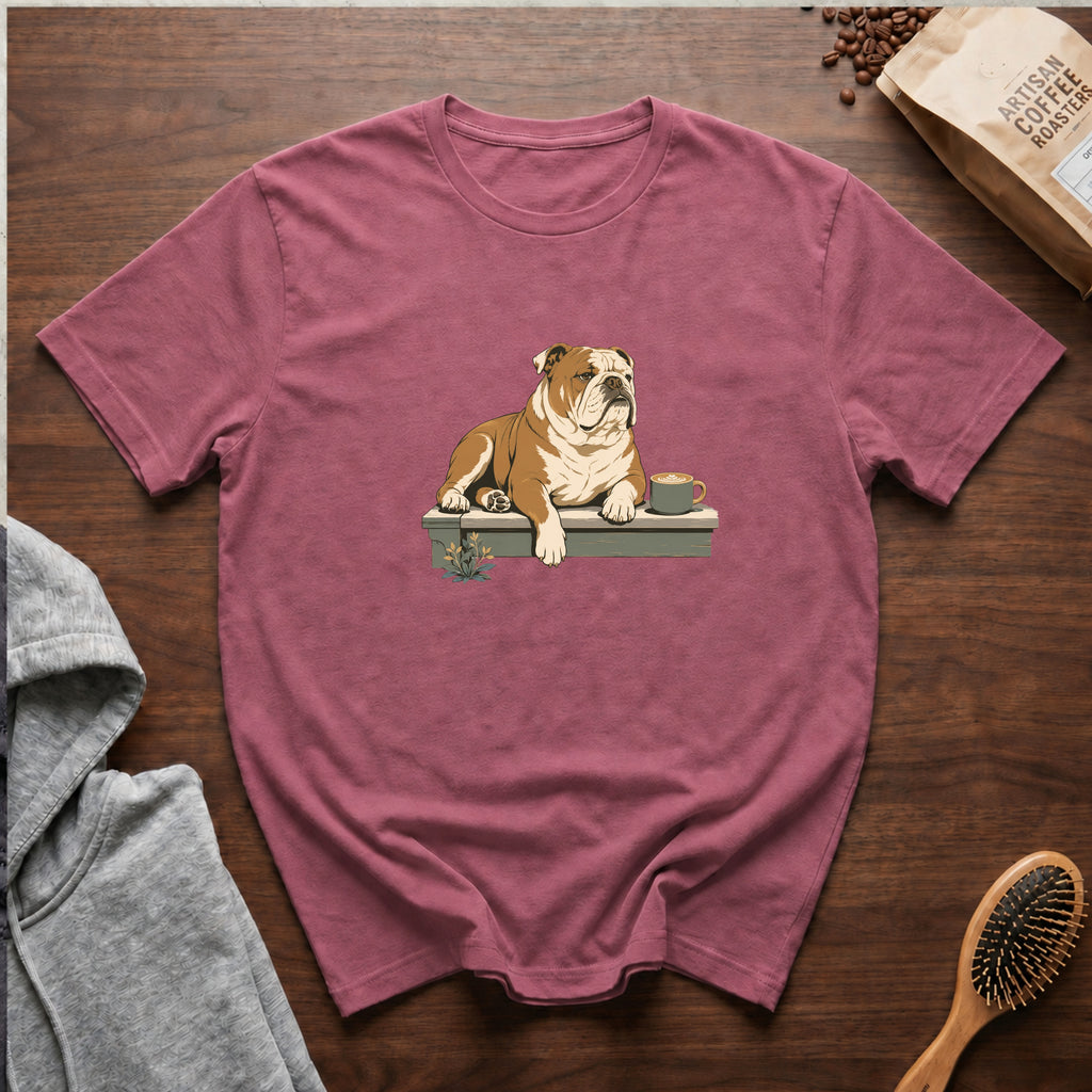 Bulldog Slow Sip House Roast T-Shirt | Bulldog Coffee Tee