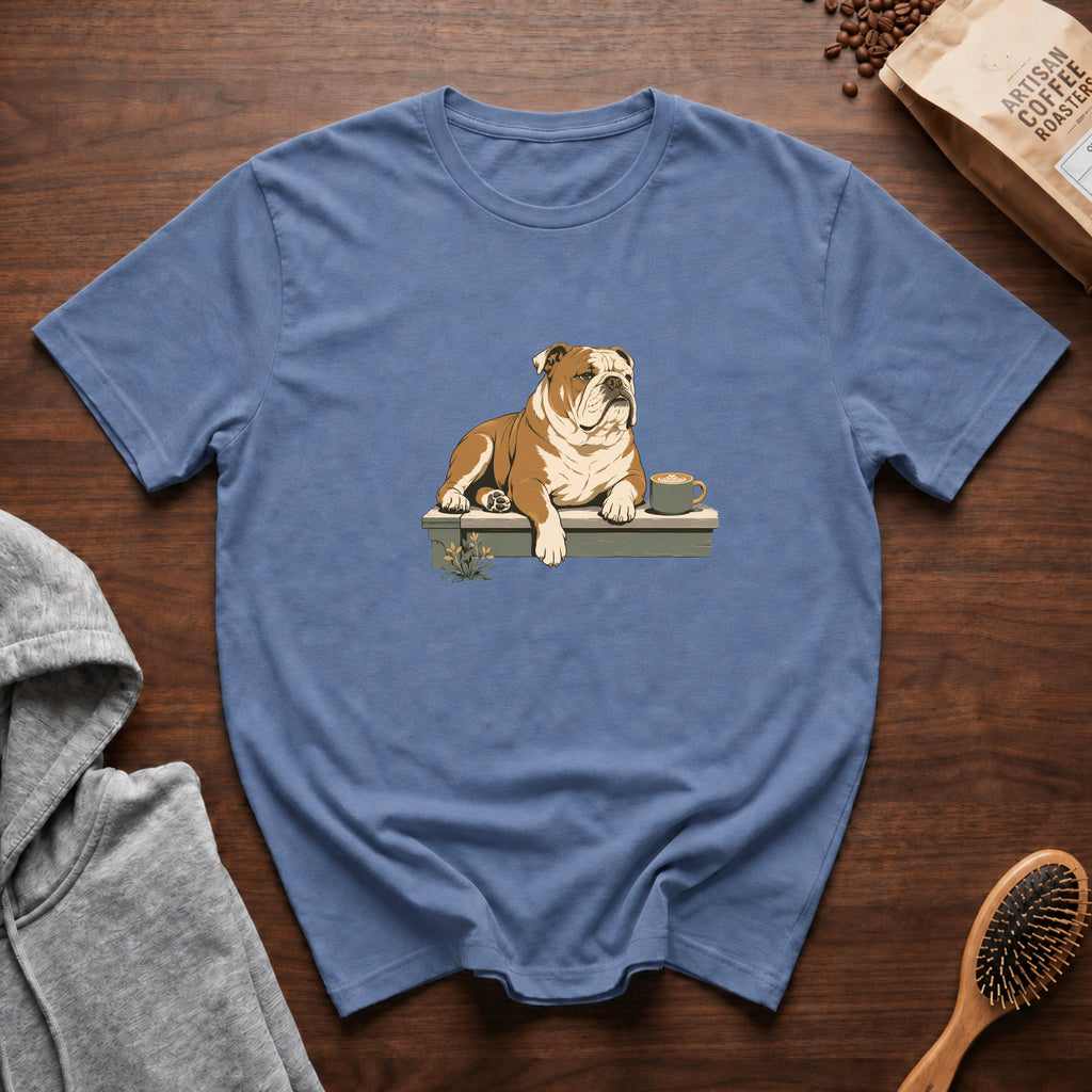 Bulldog Slow Sip House Roast T-Shirt | Bulldog Coffee Tee