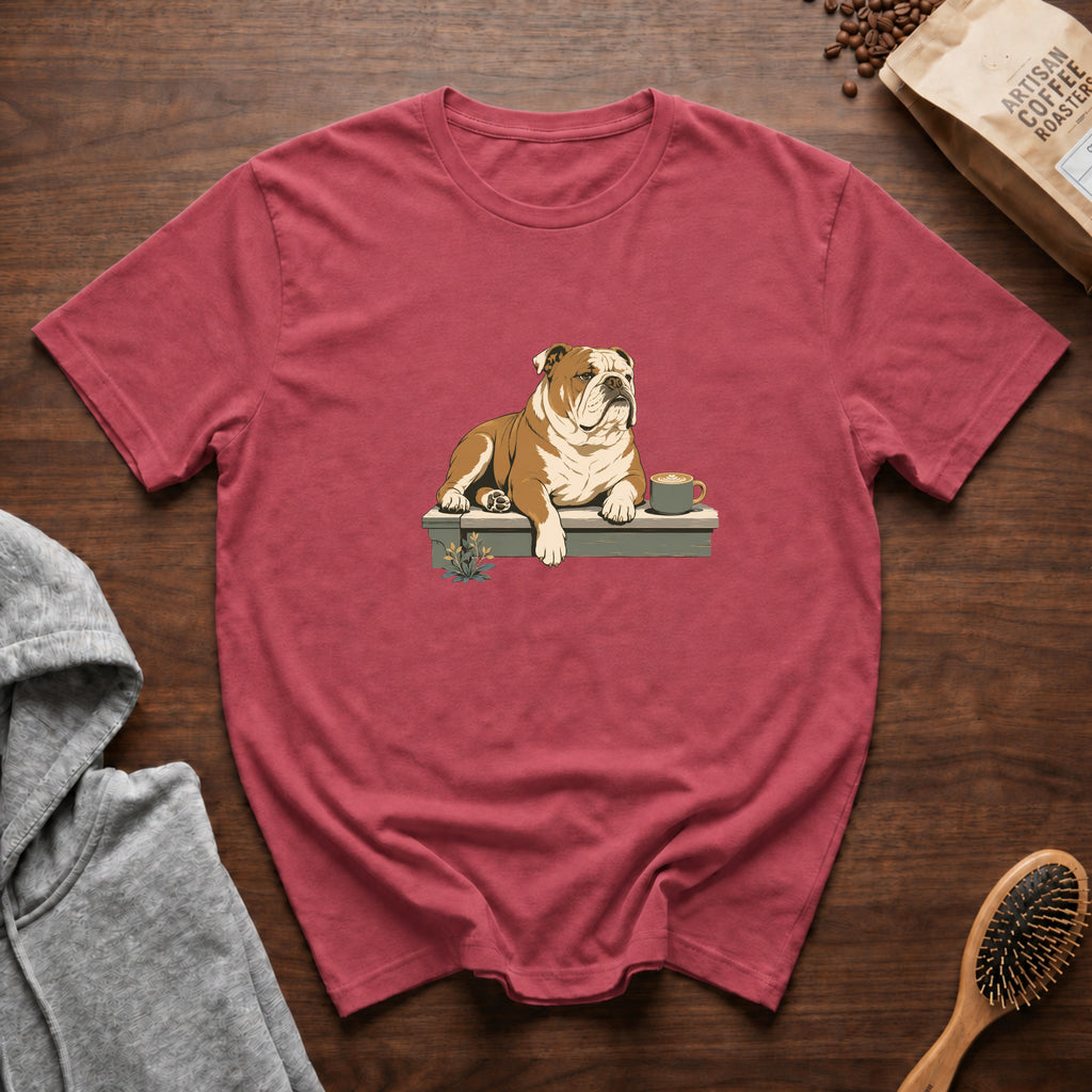 Bulldog Slow Sip House Roast T-Shirt | Bulldog Coffee Tee