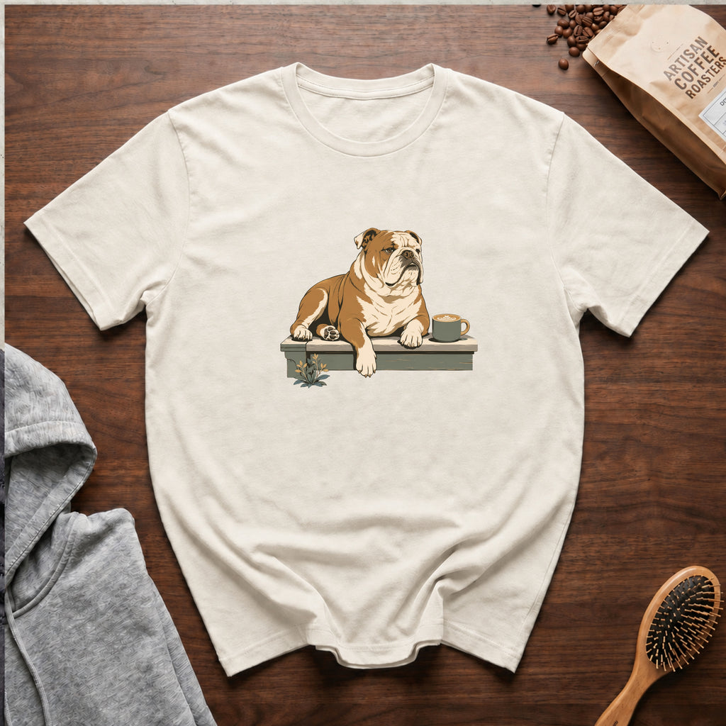 Bulldog Slow Sip House Roast T-Shirt | Bulldog Coffee Tee