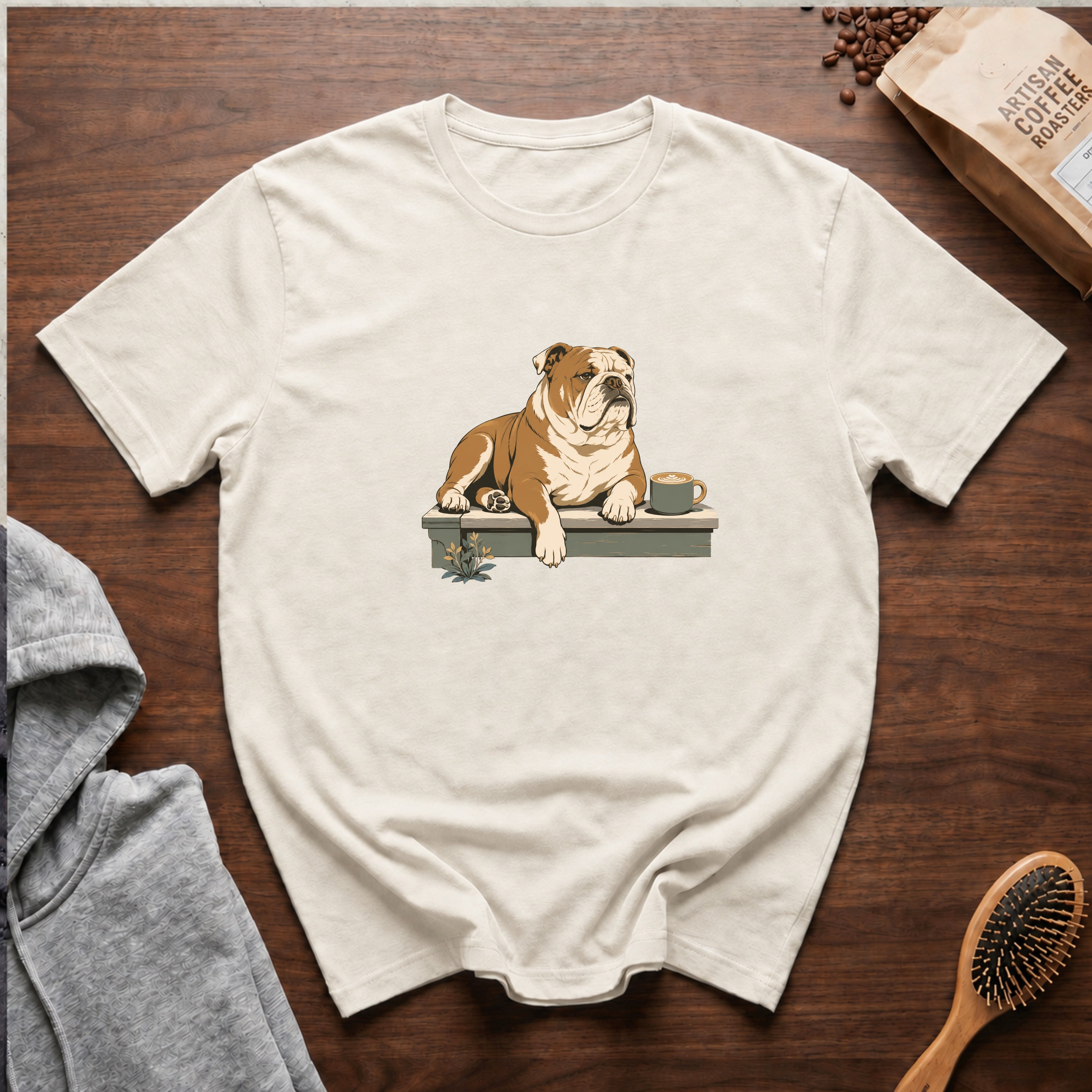 Bulldog Slow Sip House Roast T-Shirt | Bulldog Coffee Tee
