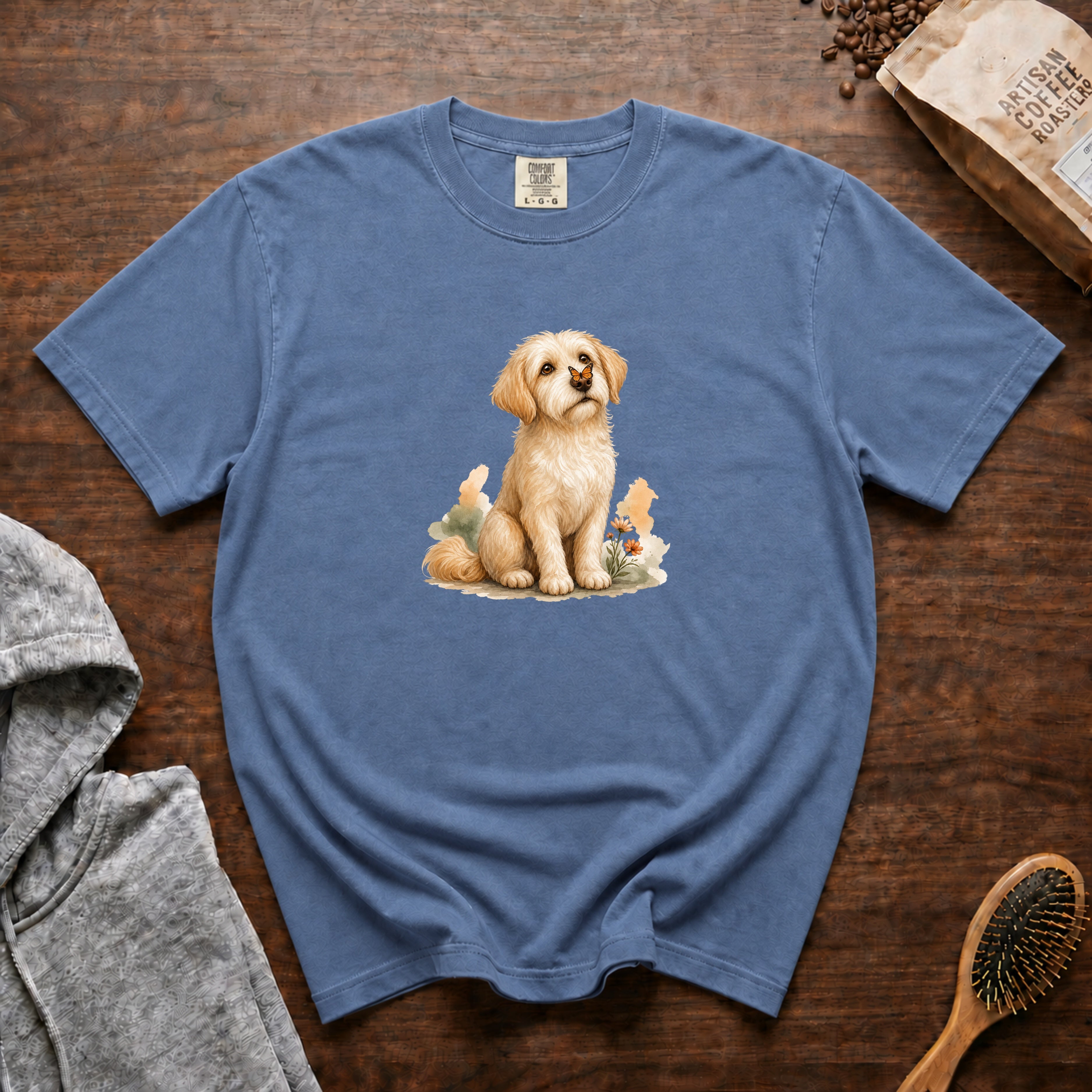 Butterfly Nose T-Shirt — Blue Jean