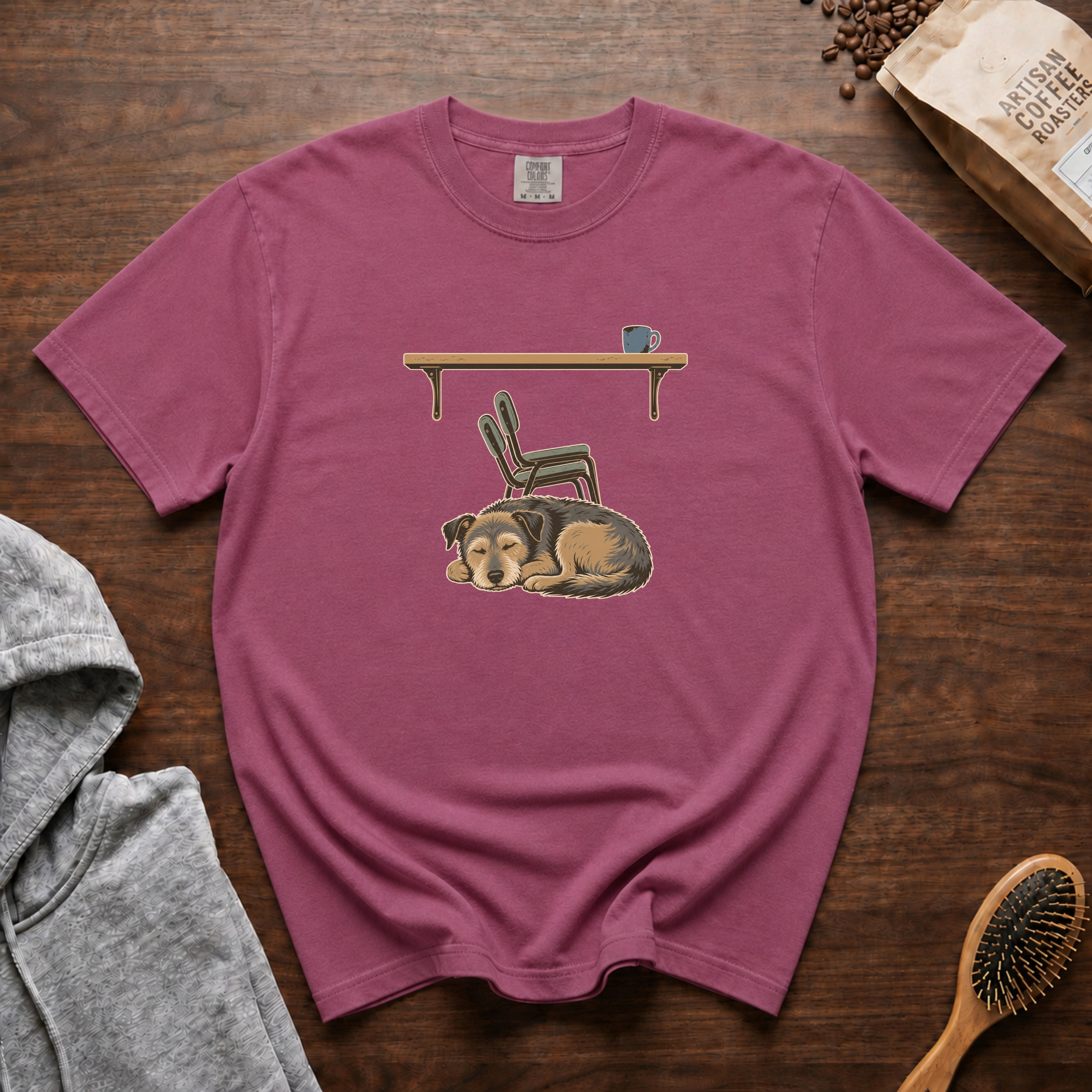 Cafe Closing T-Shirt — Berry