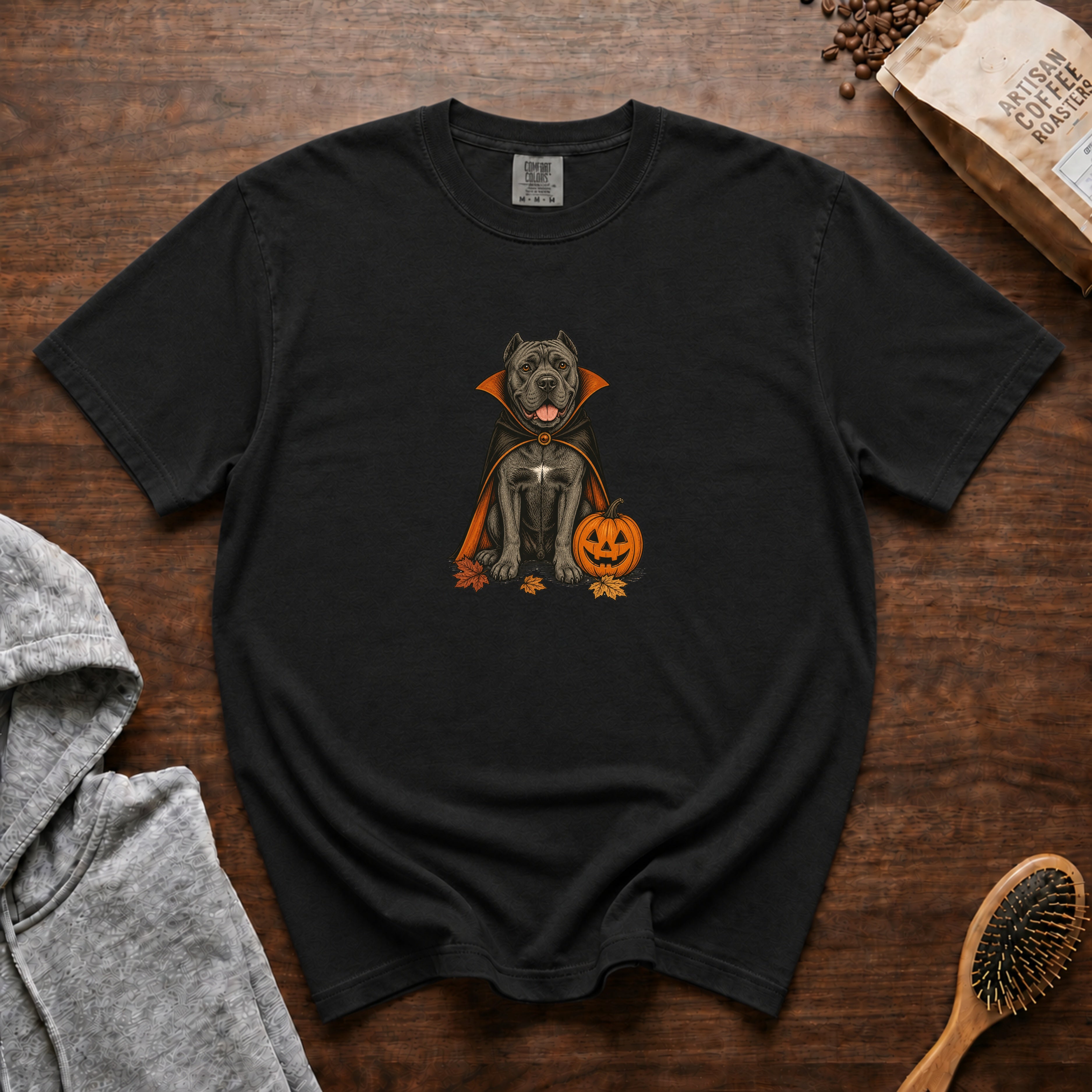 Cain Corso Halloween T-Shirt — Black