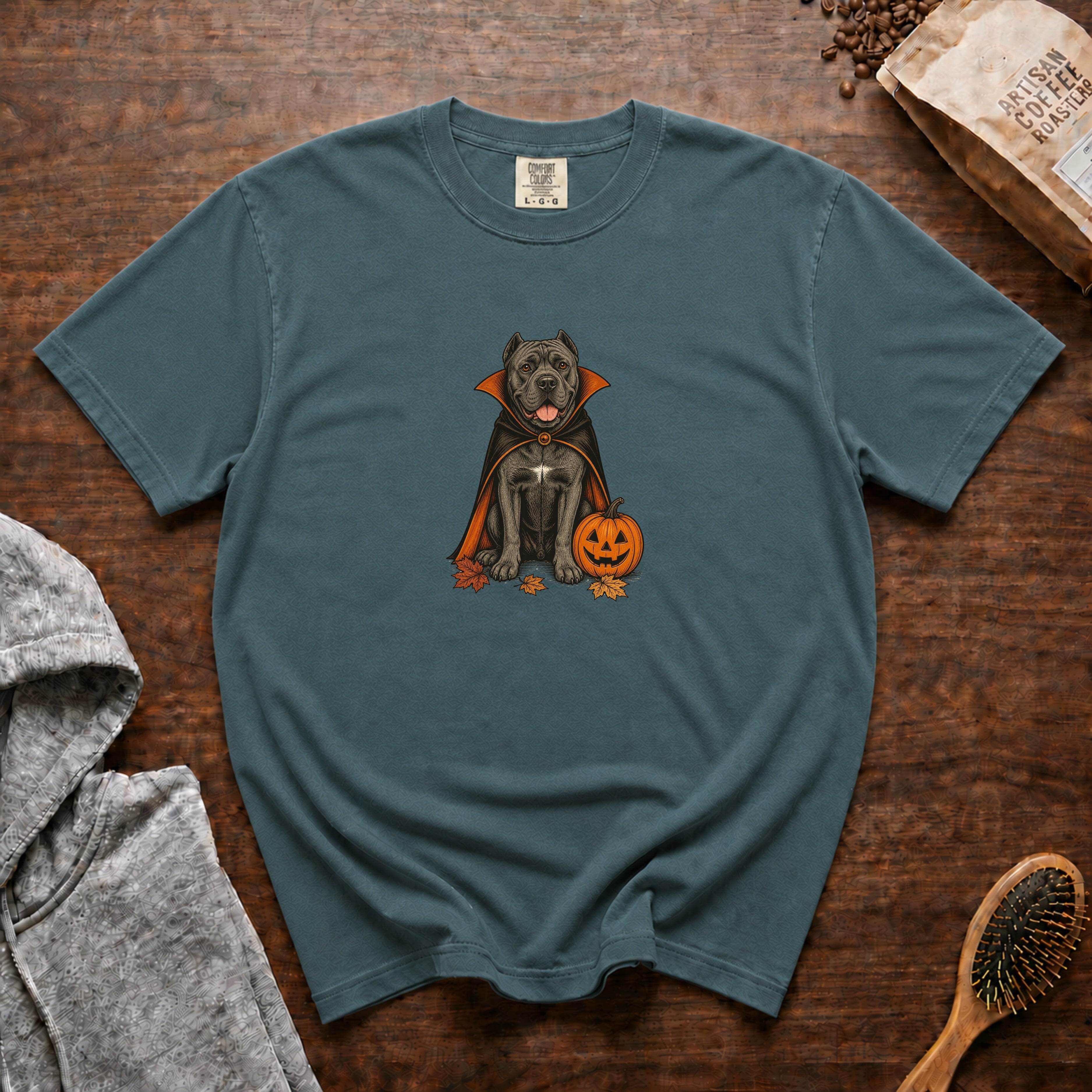 Cain Corso Halloween T-Shirt — Blue Spruce
