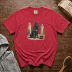 Cane Corso Courtyard Dark Roast 1 T-Shirt — Crimson