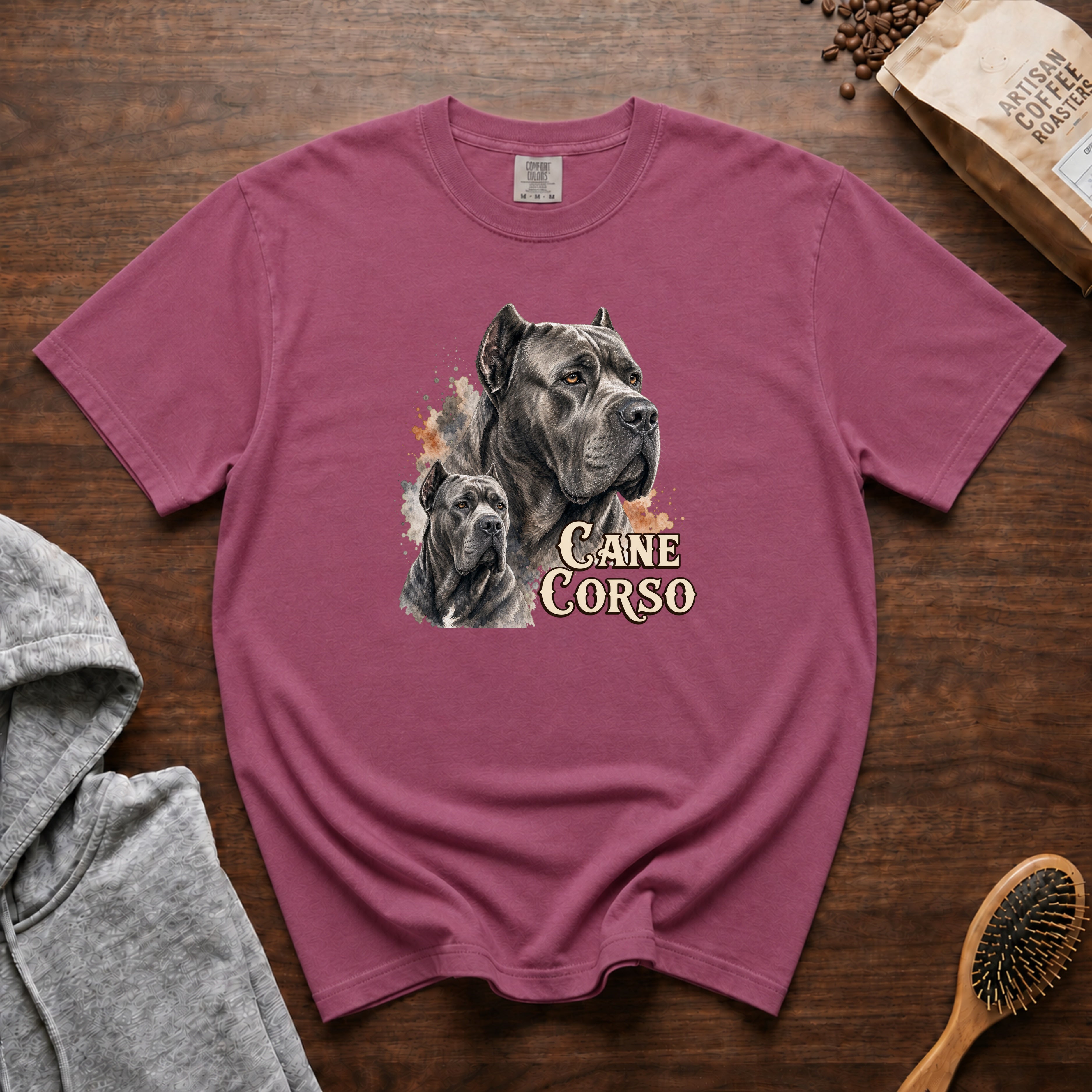 Cane Corso T-Shirt — Berry