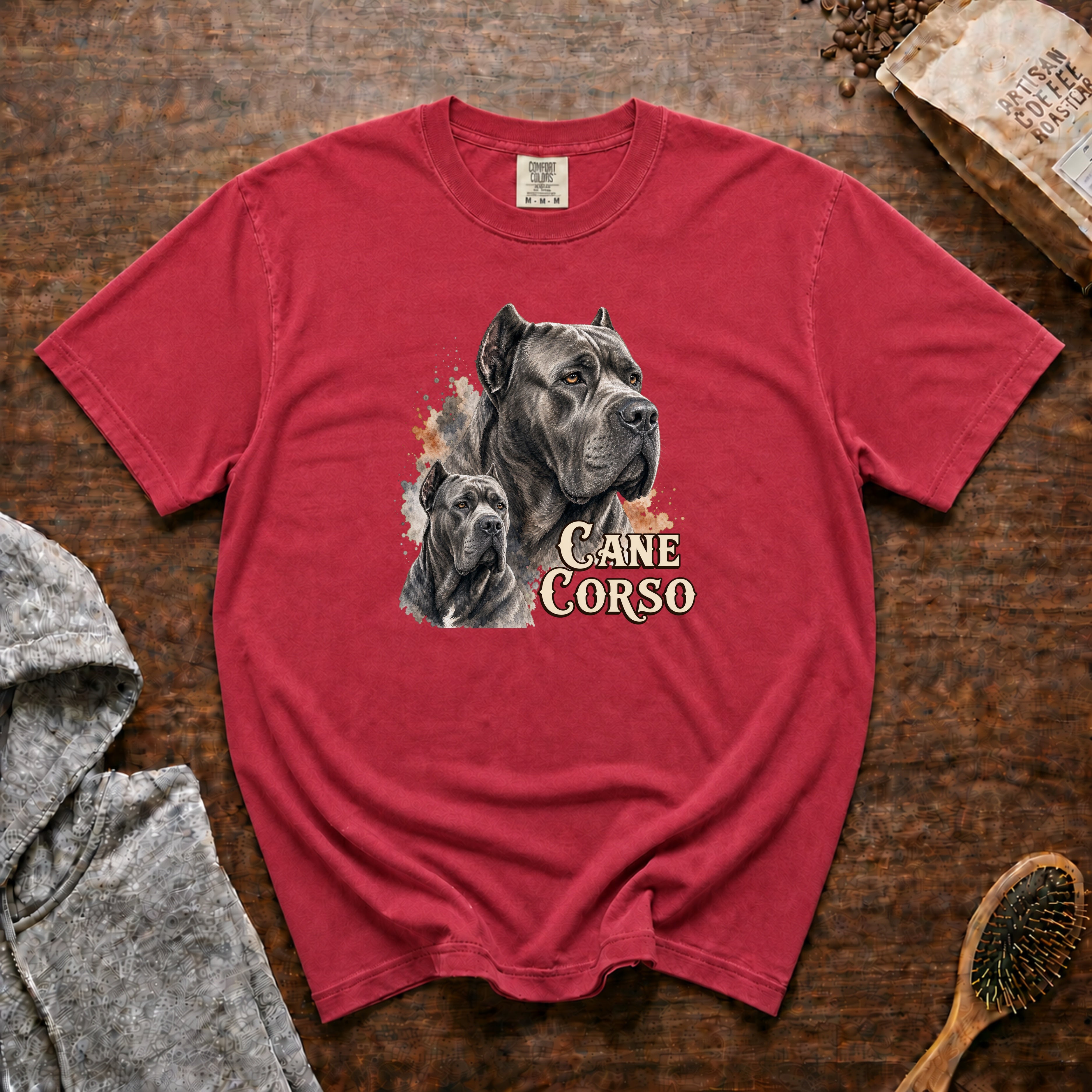Cane Corso T-Shirt — Crimson