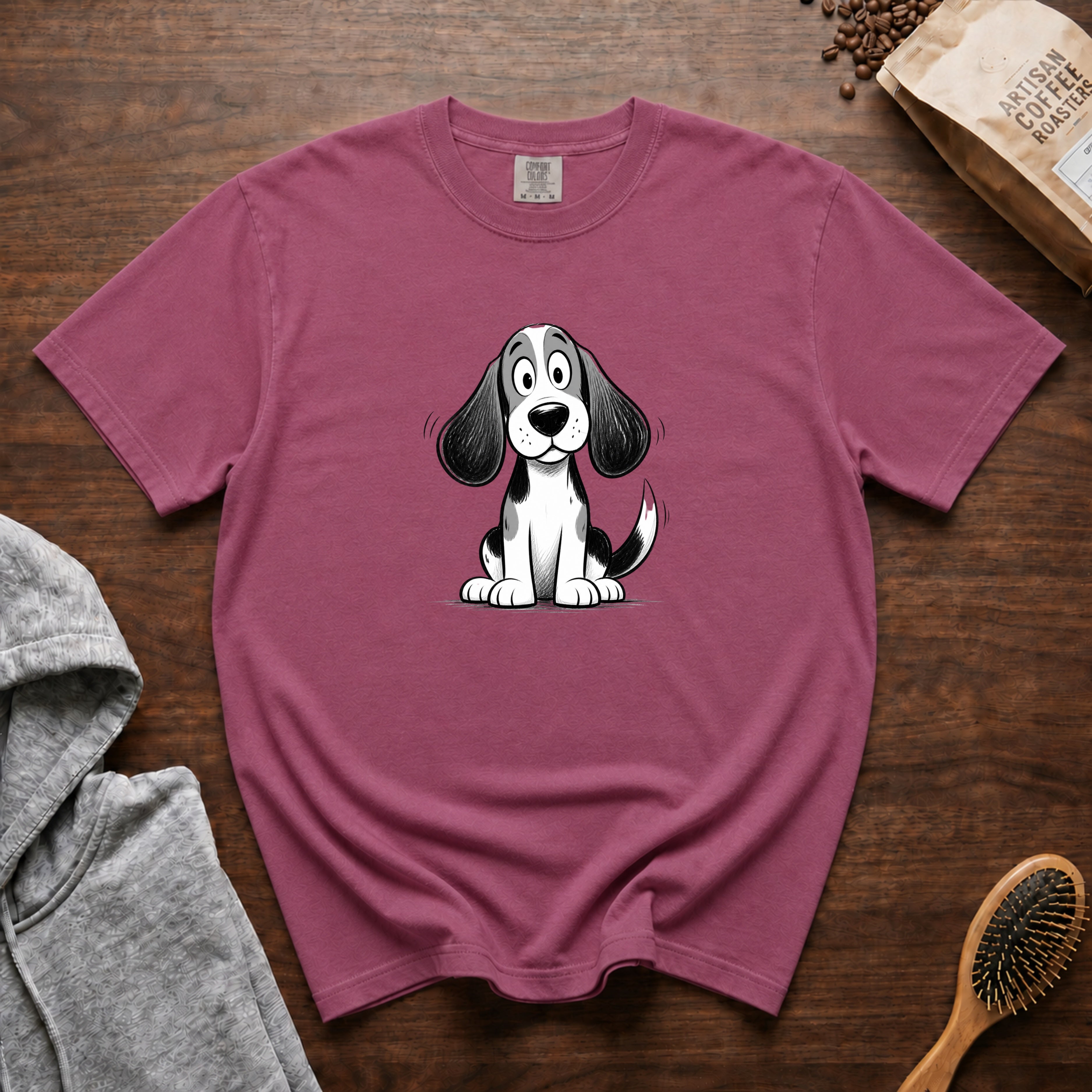 Cartoon Beagle T-Shirt — Berry
