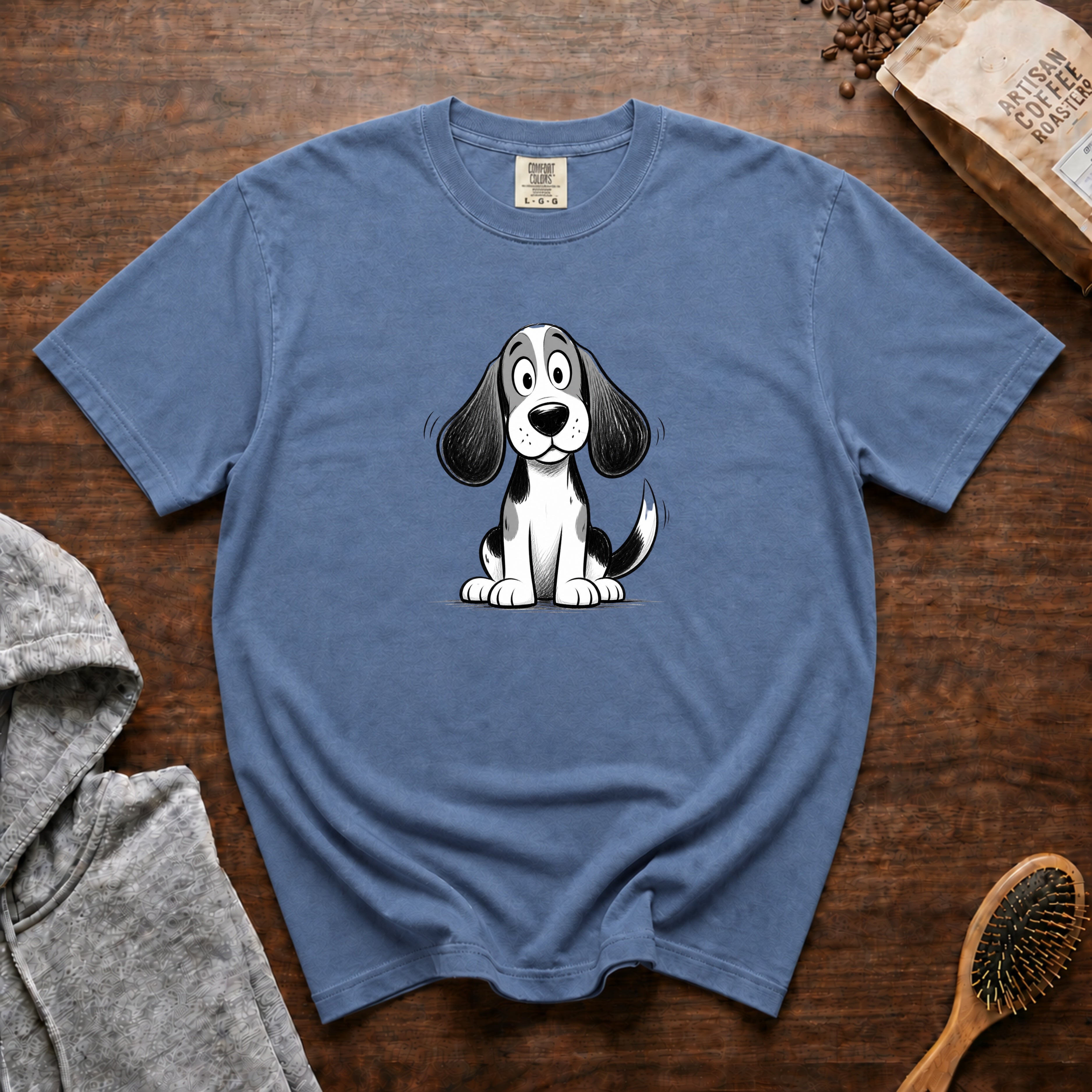Cartoon Beagle T-Shirt — Blue Jean