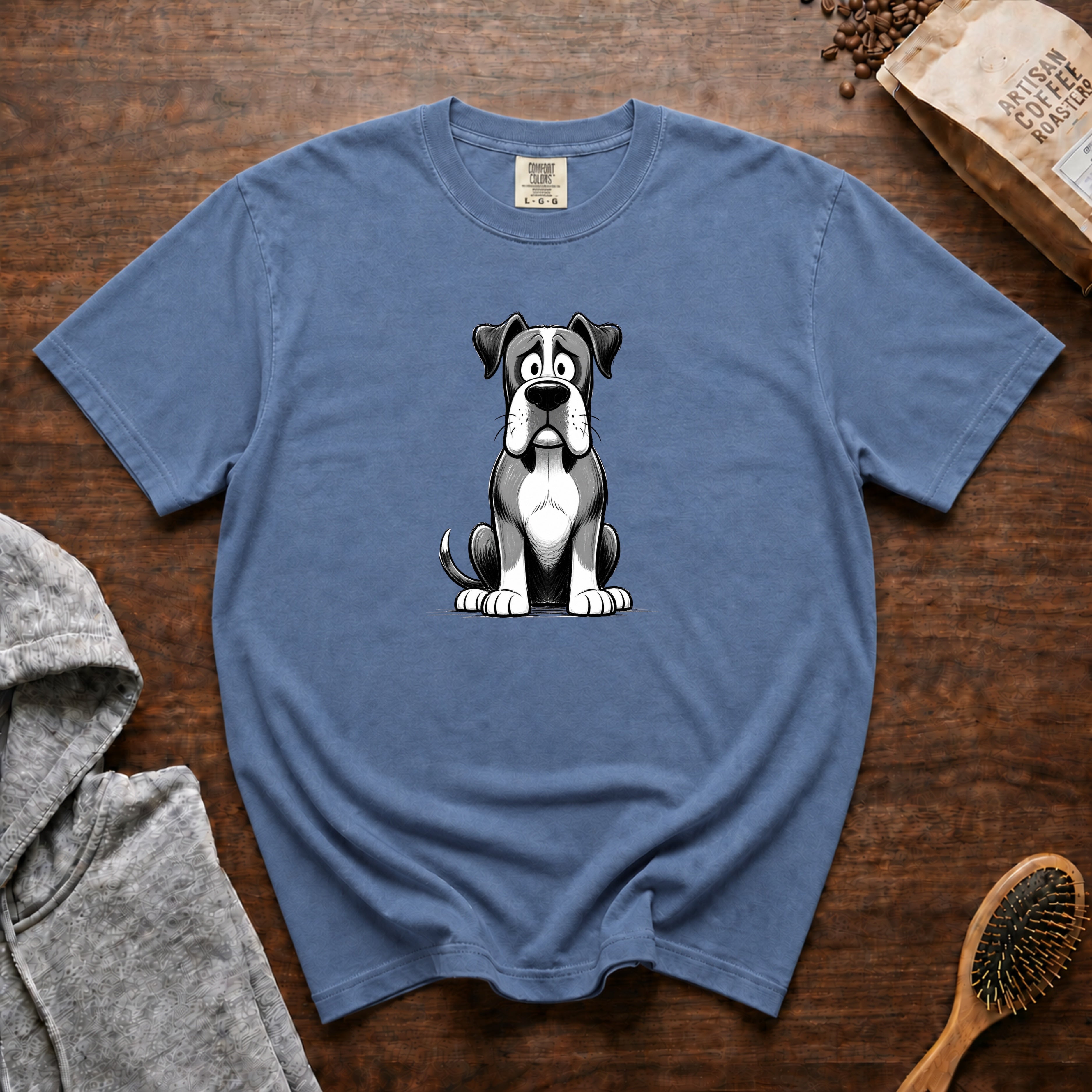 Cartoon Boxer T-Shirt — Blue Jean