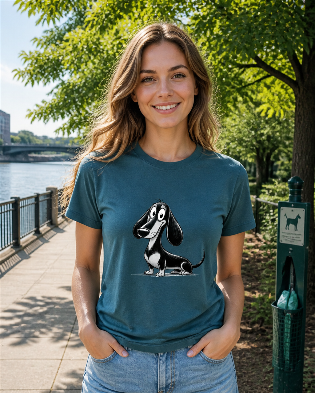 Cartoon Dachshund T-Shirt