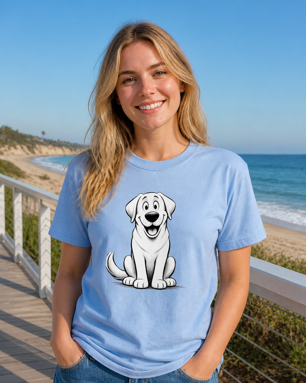 Cartoon Labrador Retriever T-Shirt