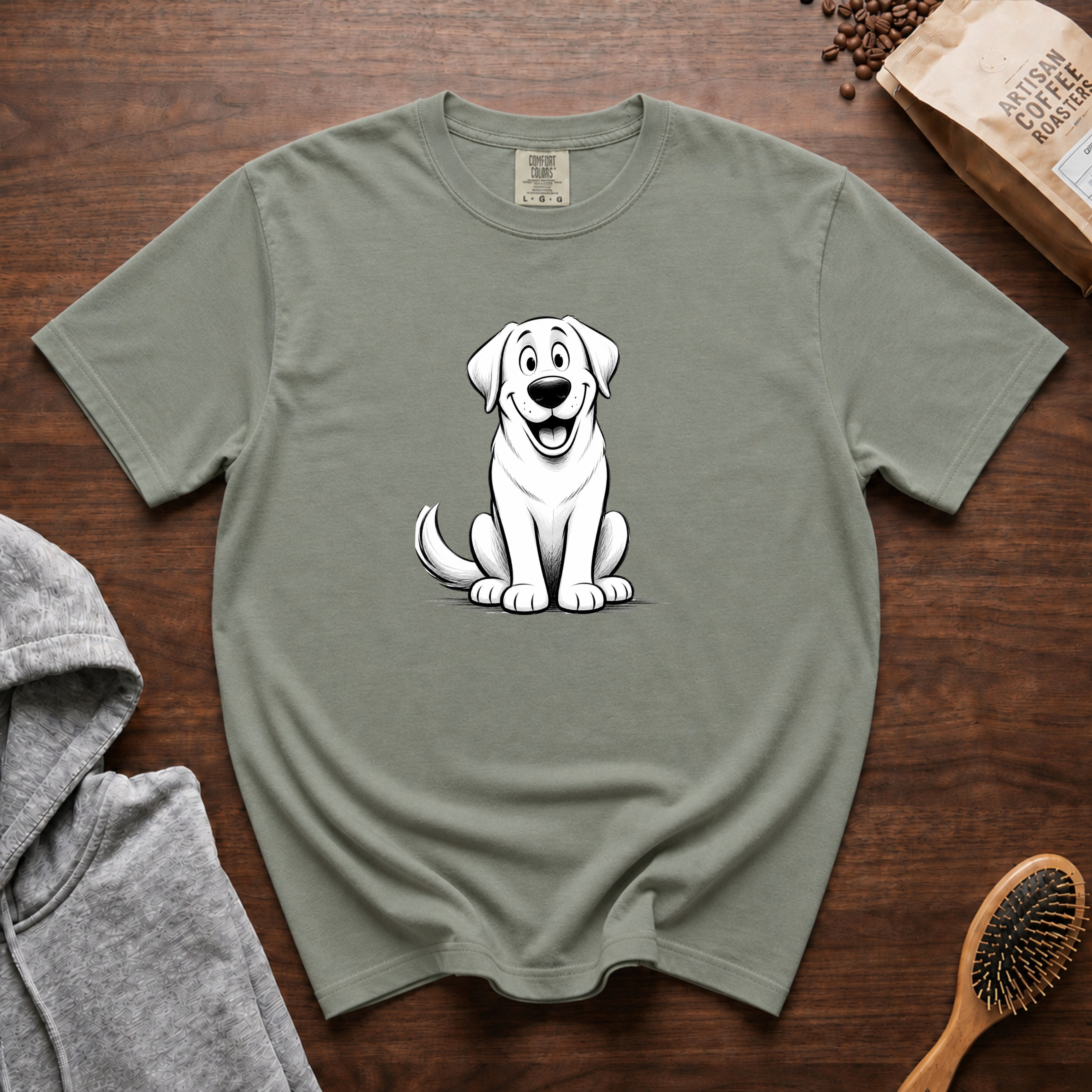 Cartoon Labrador Retriever T-Shirt — Bay