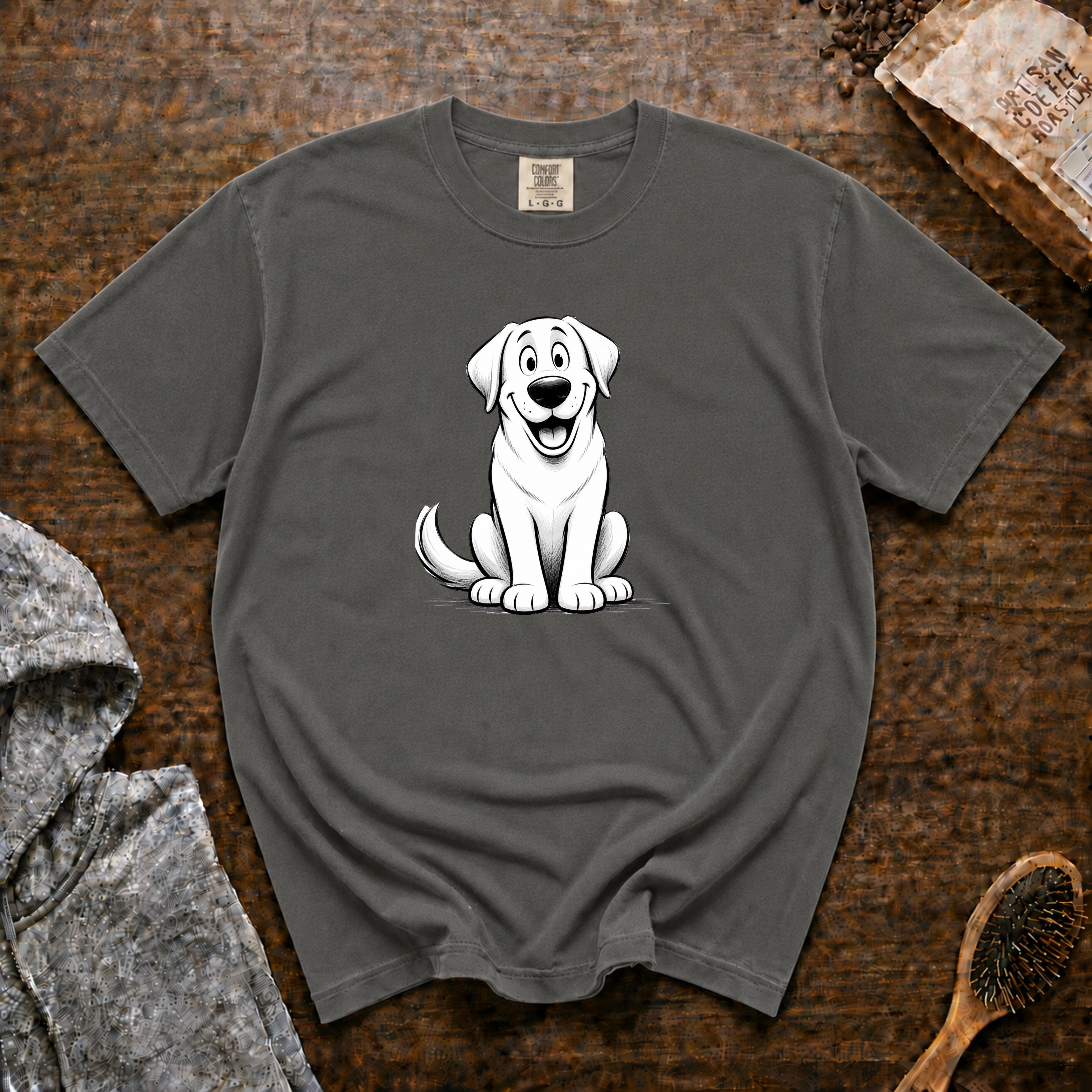 Cartoon Labrador Retriever T-Shirt — Pepper