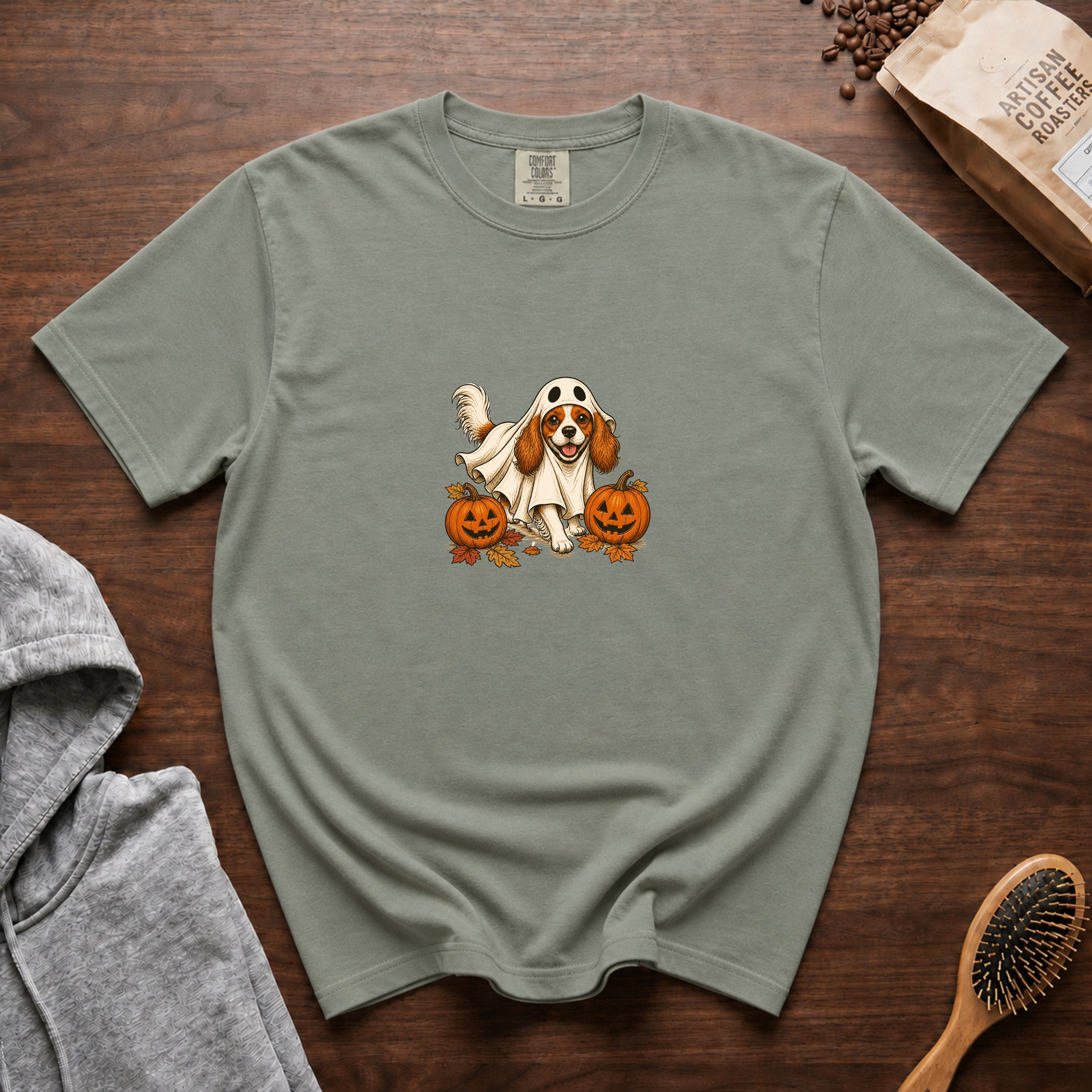 Cavalier King Charles Spaniel Halloween T-Shirt — Bay