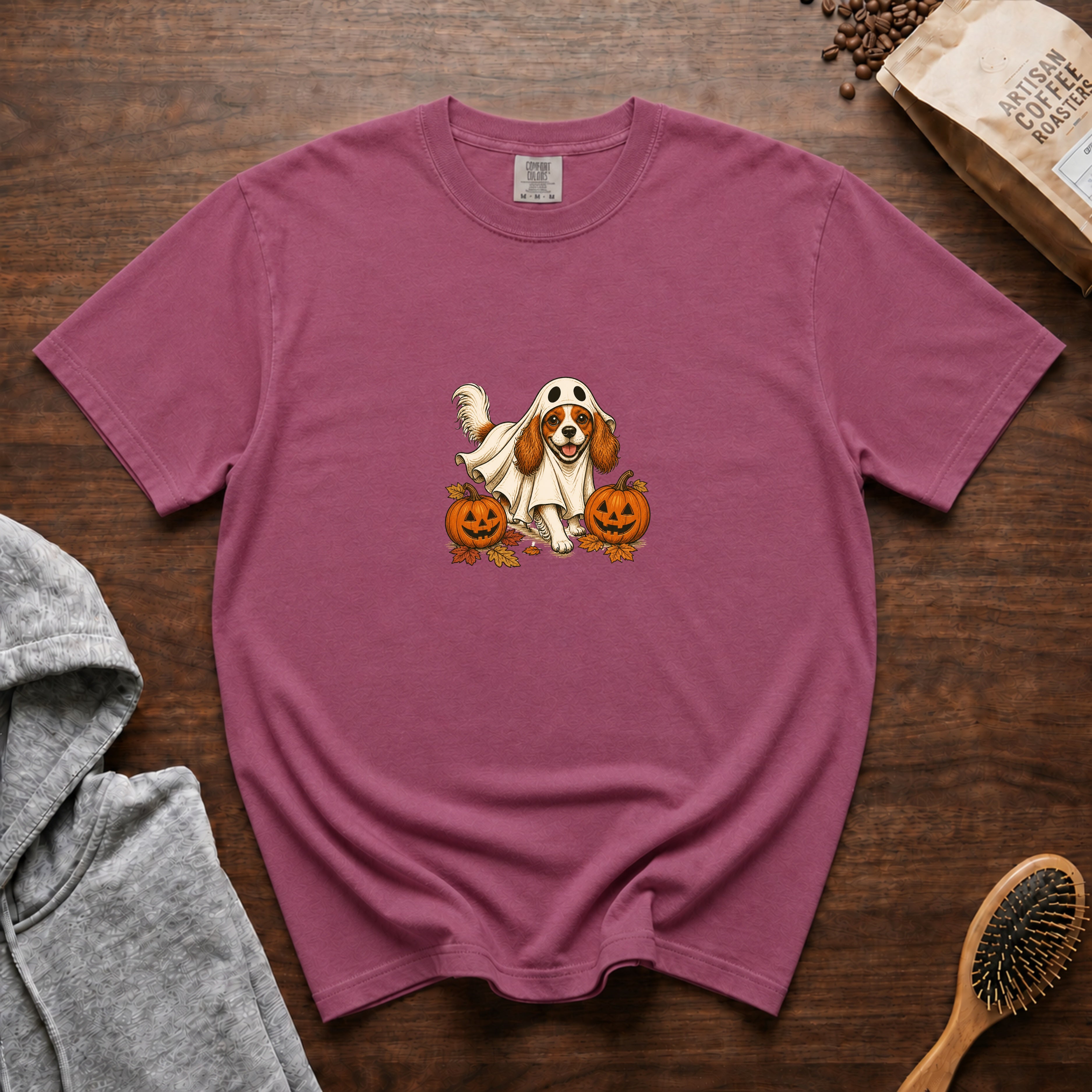 Cavalier King Charles Spaniel Halloween T-Shirt — Berry
