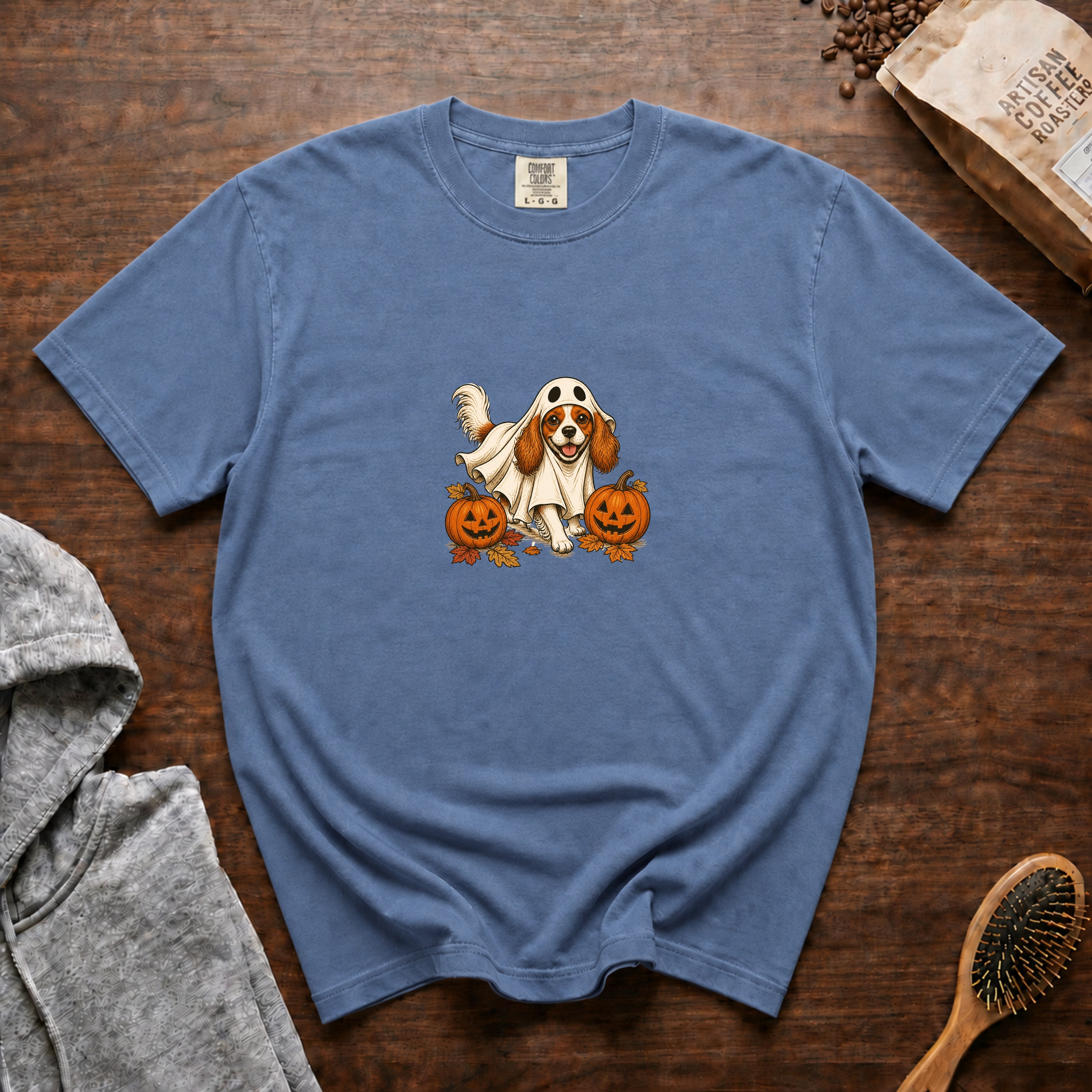 Cavalier King Charles Spaniel Halloween T-Shirt — Blue Jean