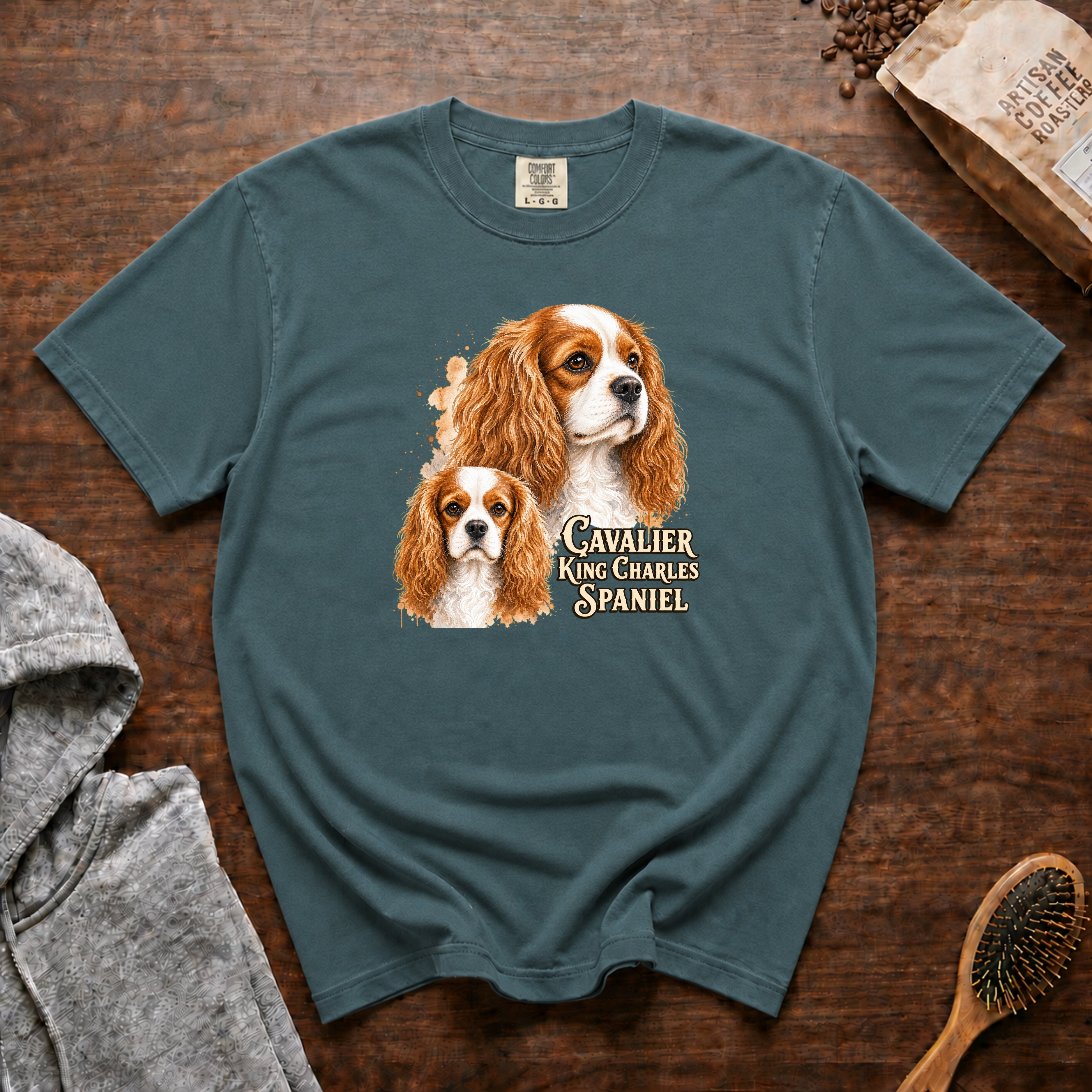 Cavalier King Charles Spaniel T-Shirt — Blue Spruce
