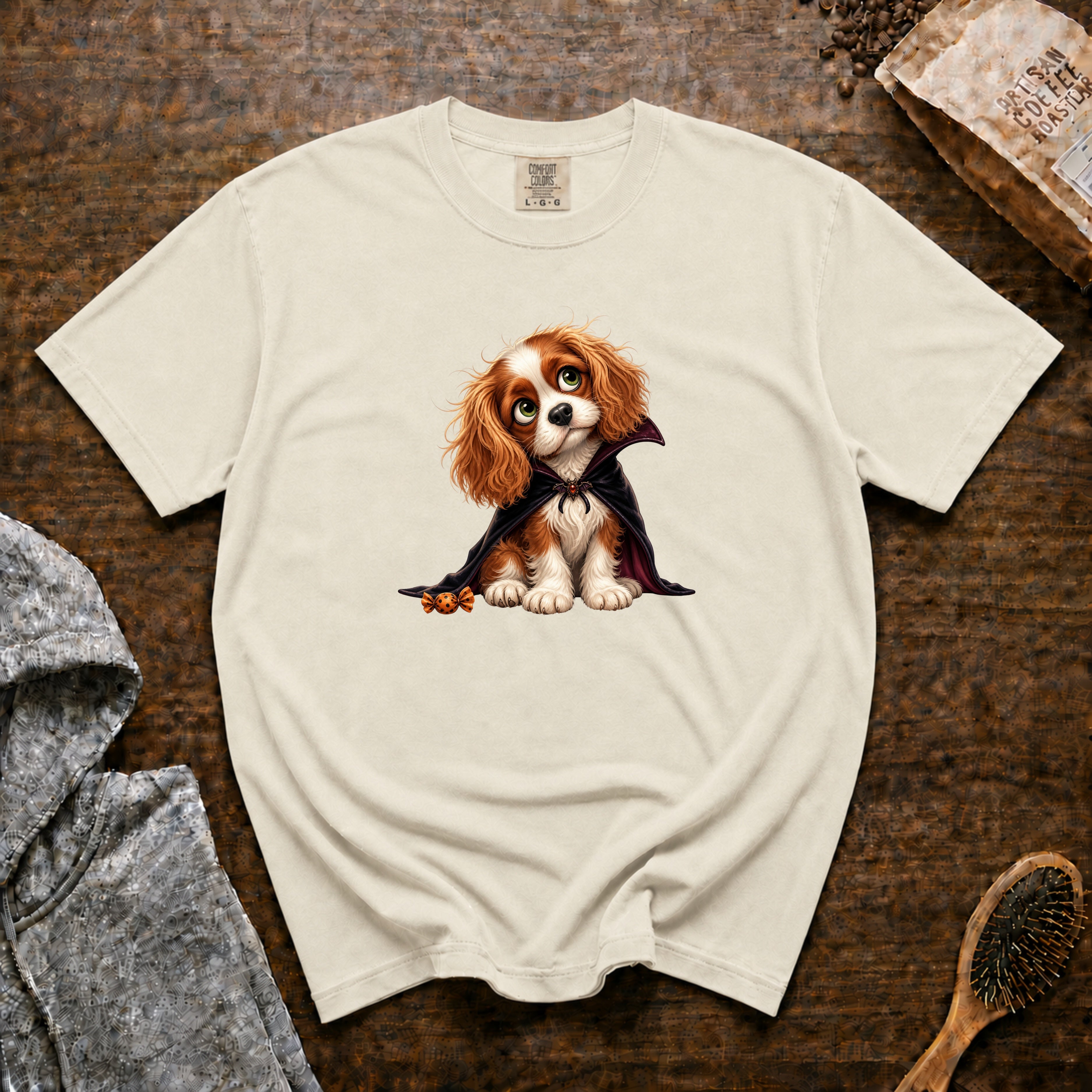 Cavalier King Charles Spaniel T-Shirt — Ivory