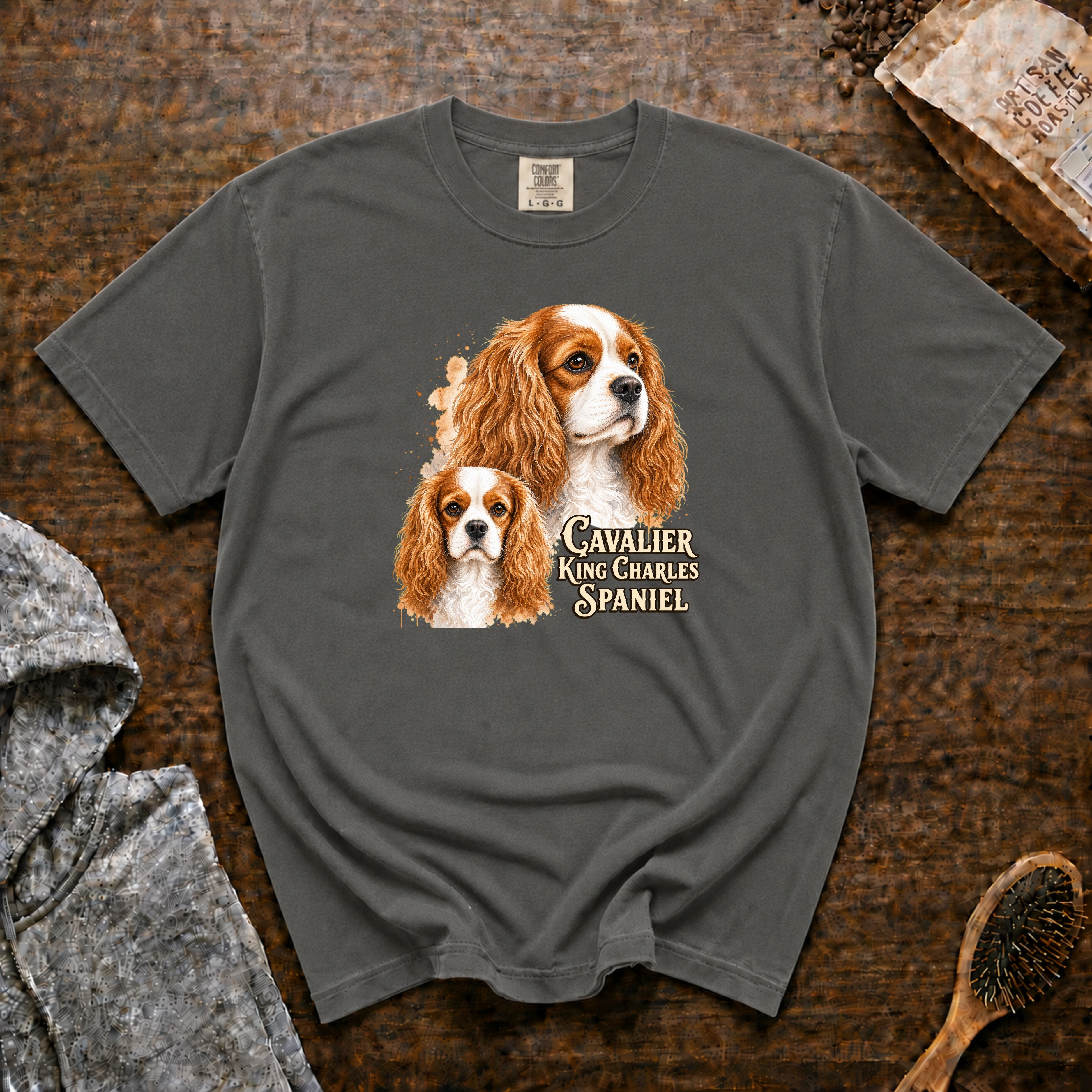 Cavalier King Charles Spaniel T-Shirt — Pepper