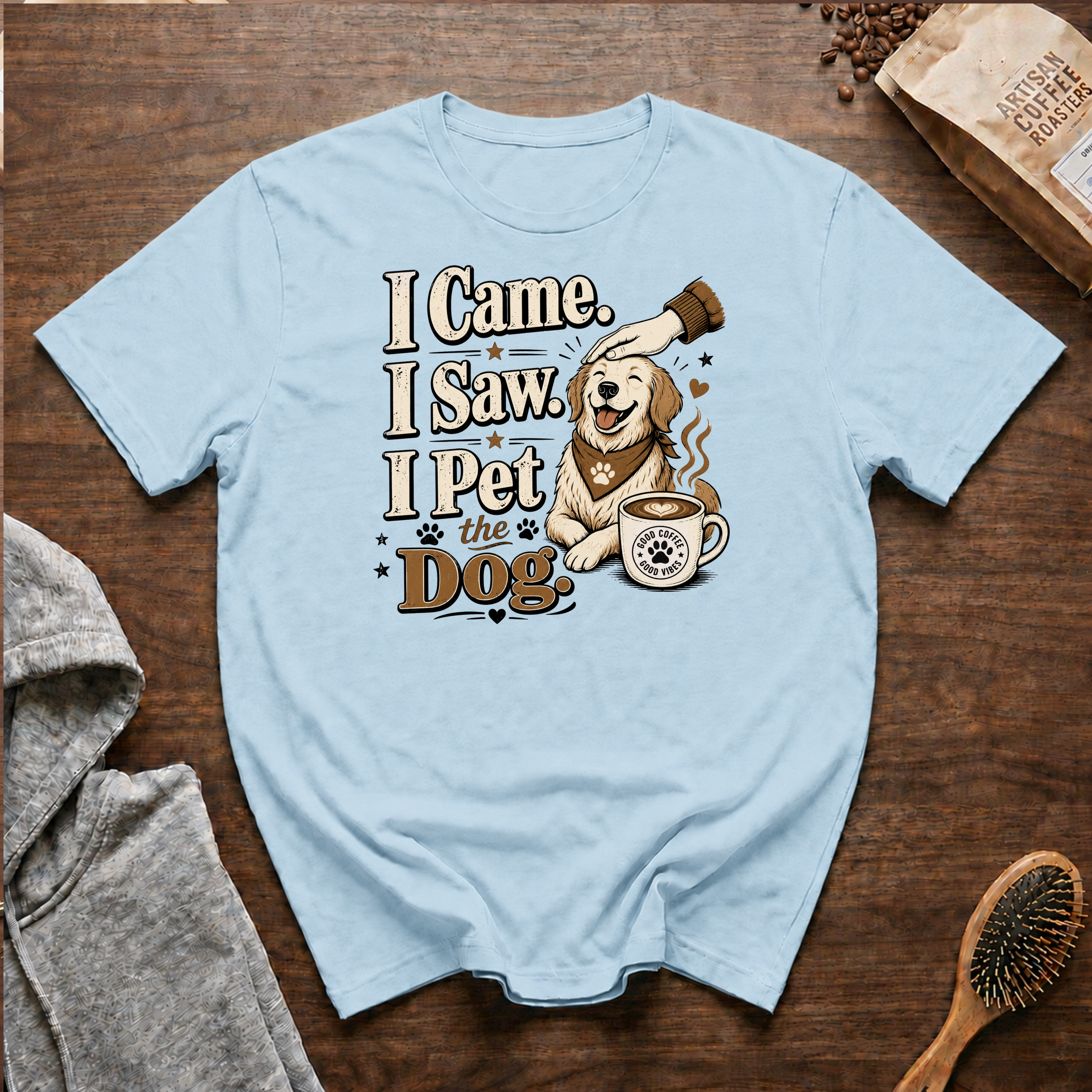 I Came I Saw I Pet the Dog T-Shirt