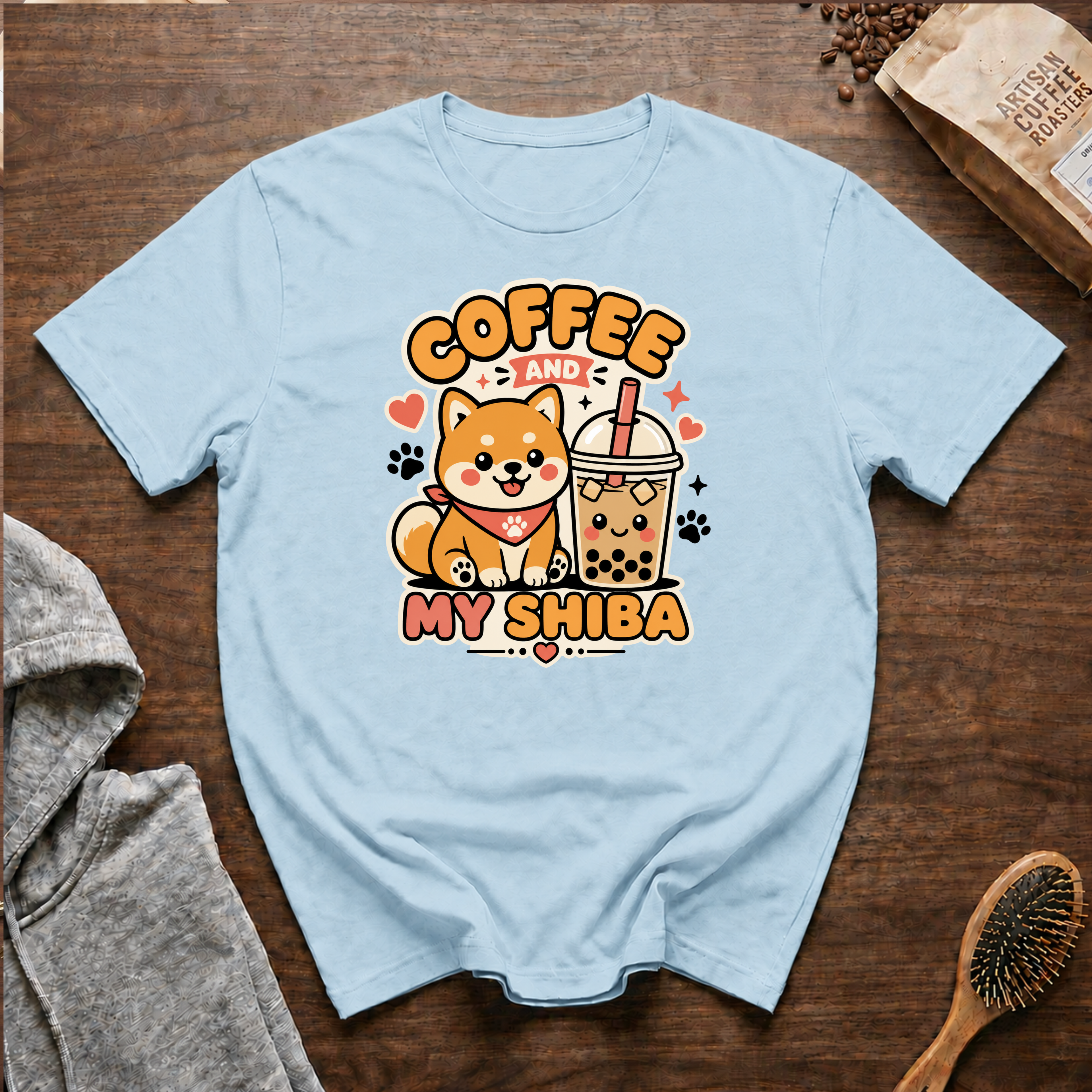 Coffee and My Shiba T-Shirt