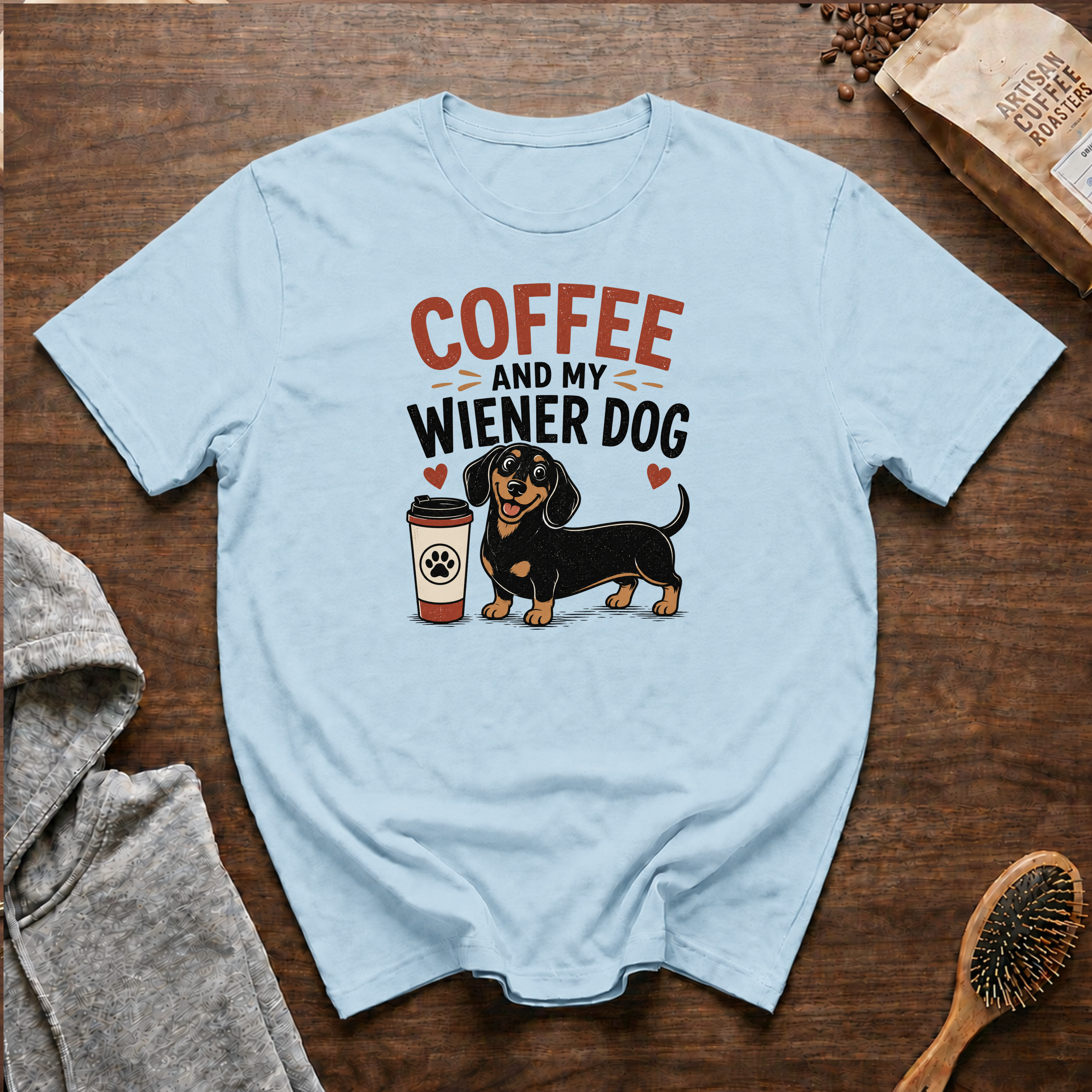 Coffee and My Weiner Dog T-Shirt